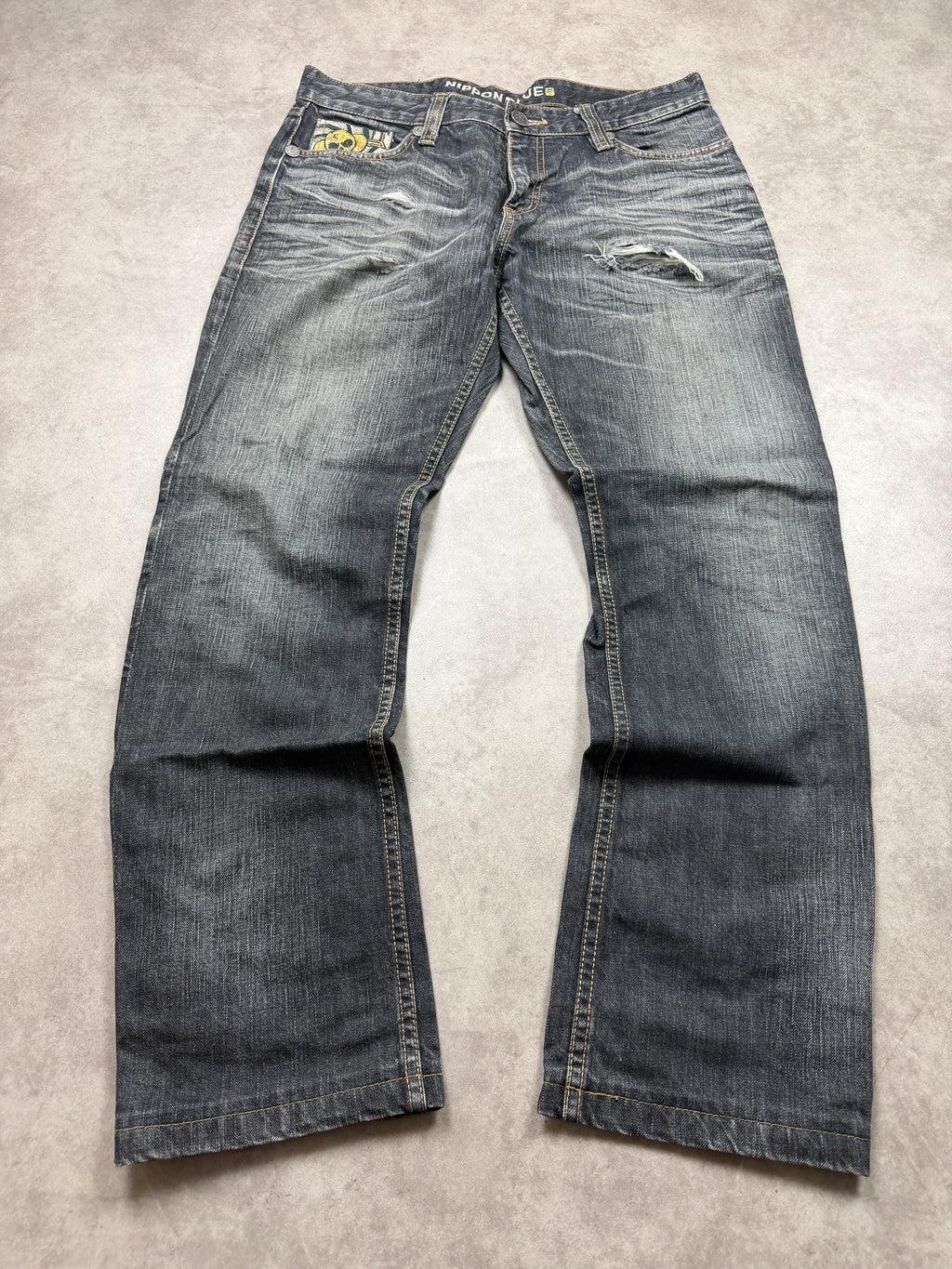 Nippon Blue Vintage Jeans 2007 Straight Herren M