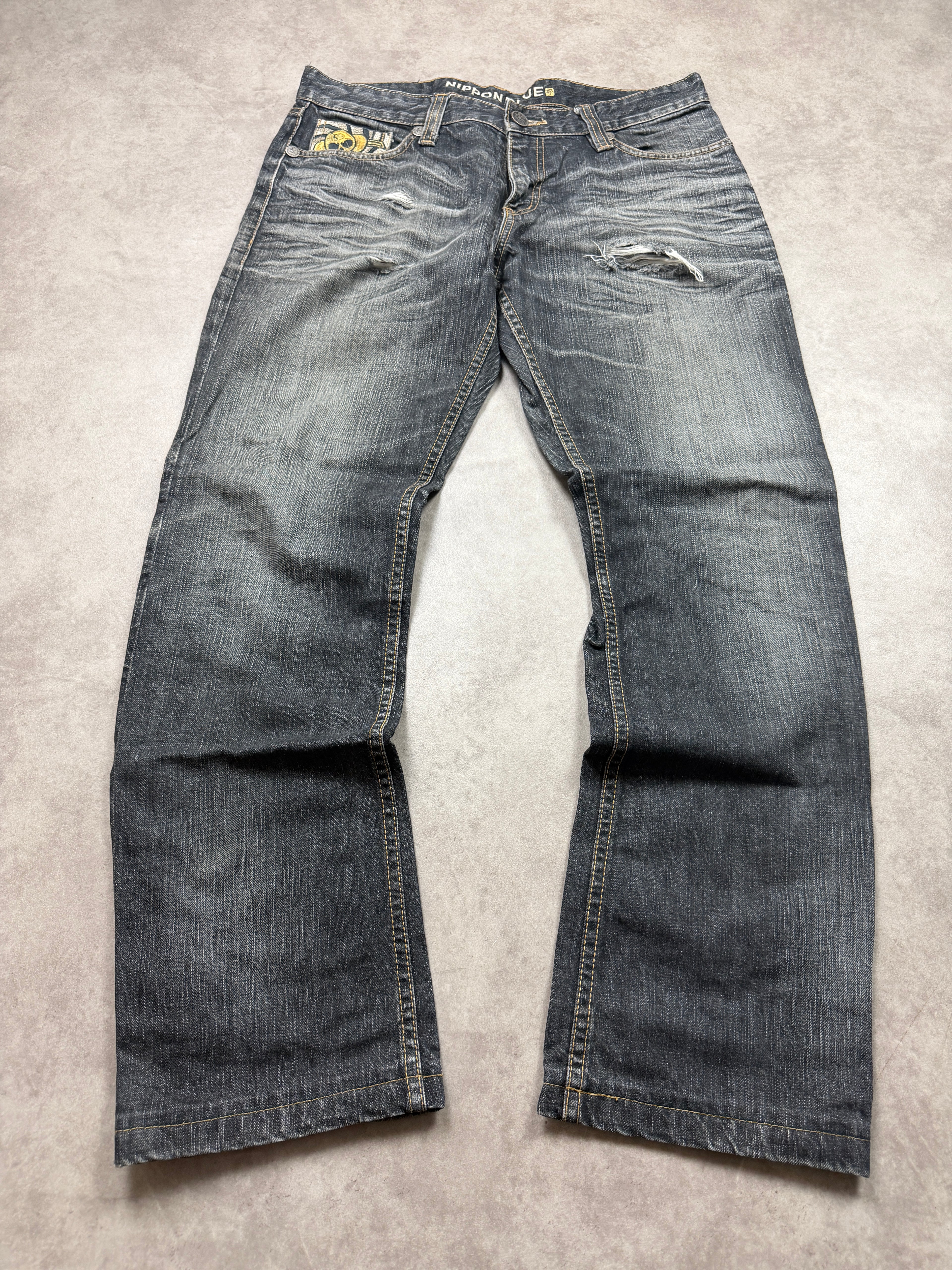 Nippon Blue Vintage Jeans 2007 Straight Herren M