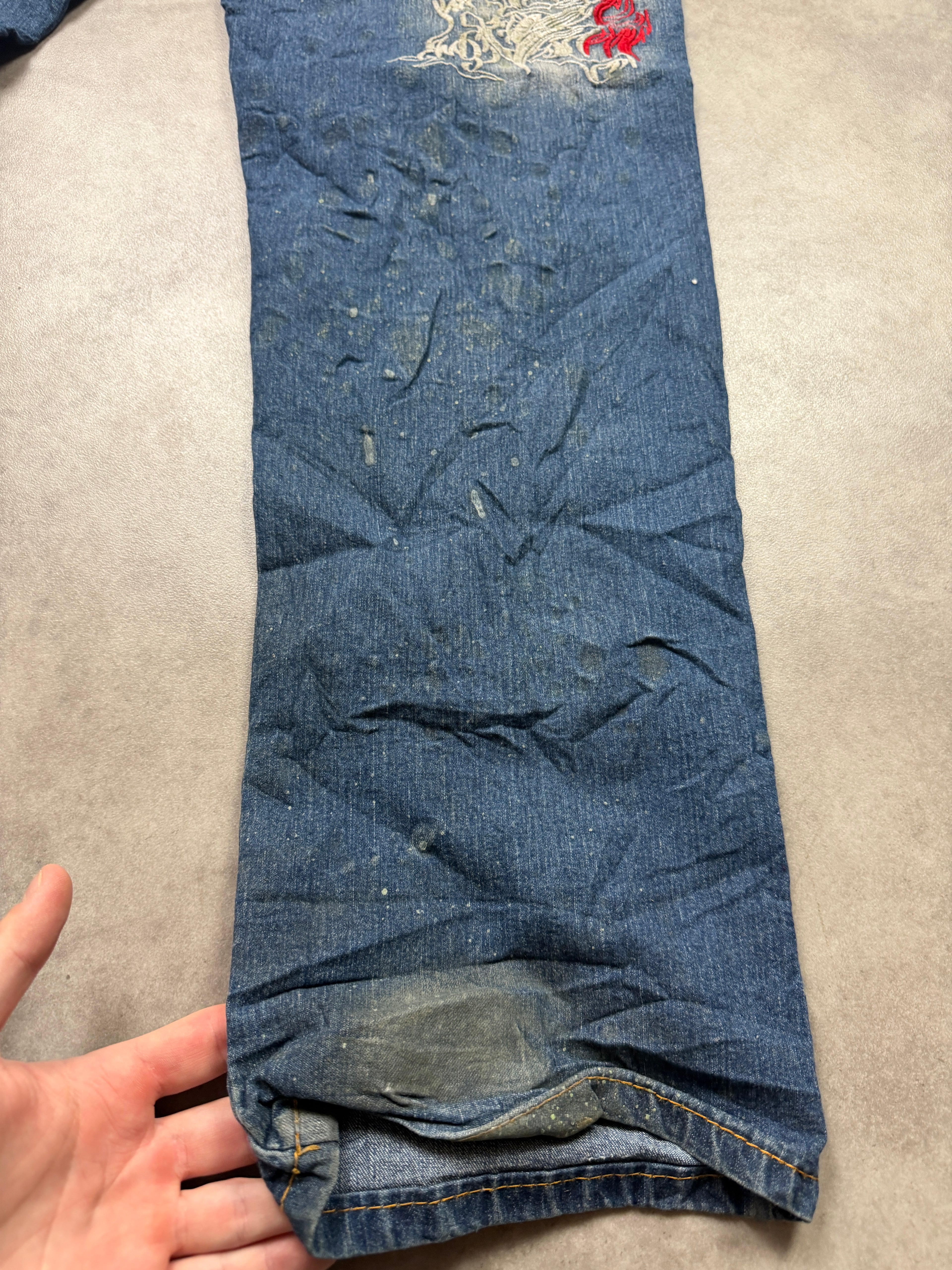 Twin K Vintage Jeans 2008 Blue Dragon Denim Straight Herren
