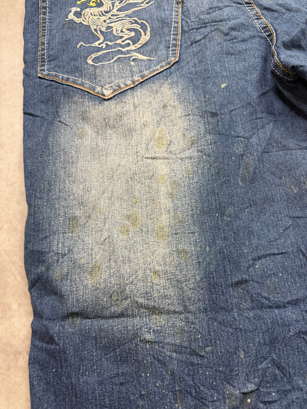 Twin K Vintage Jeans 2008 Blue Dragon Denim Straight Herren