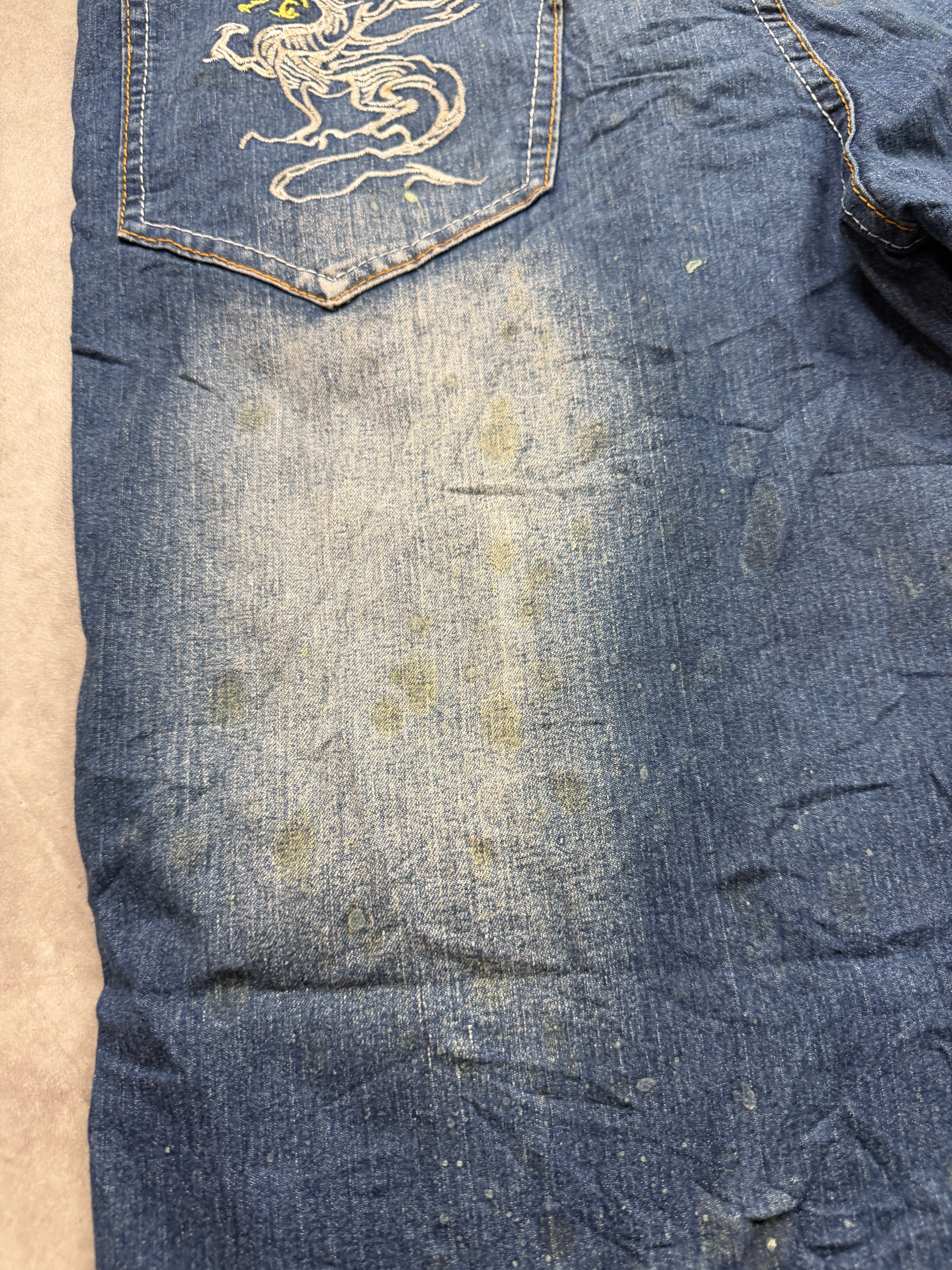 Twin K Vintage Jeans 2008 Blue Dragon Denim Straight Herren