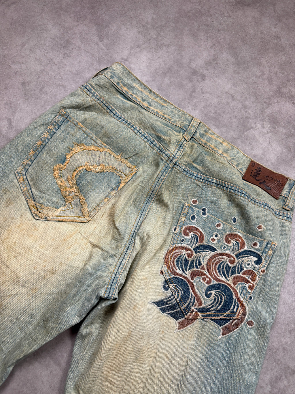 Big Train Vintage Jeans 2005 Blue Wave Denim  Straight Herren XL
