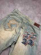 Big Train Vintage Jeans 2005 Blue Wave Denim  Straight Herren XL