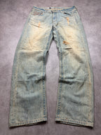 Big Train Vintage Jeans 2005 Blue Wave Denim  Straight Herren XL
