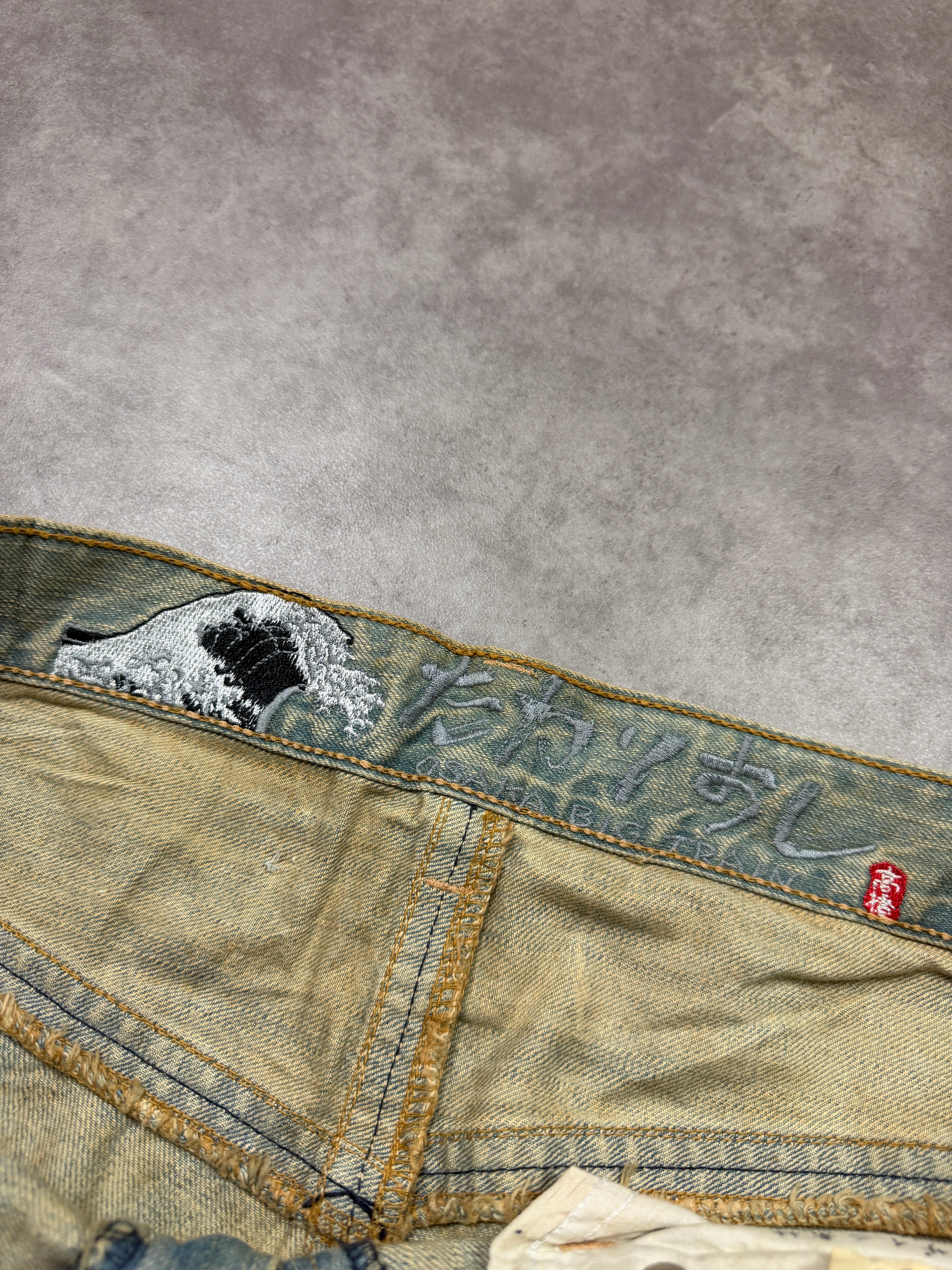 Big Train Vintage Jeans 2005 Blue Wave Denim  Straight Herren XL