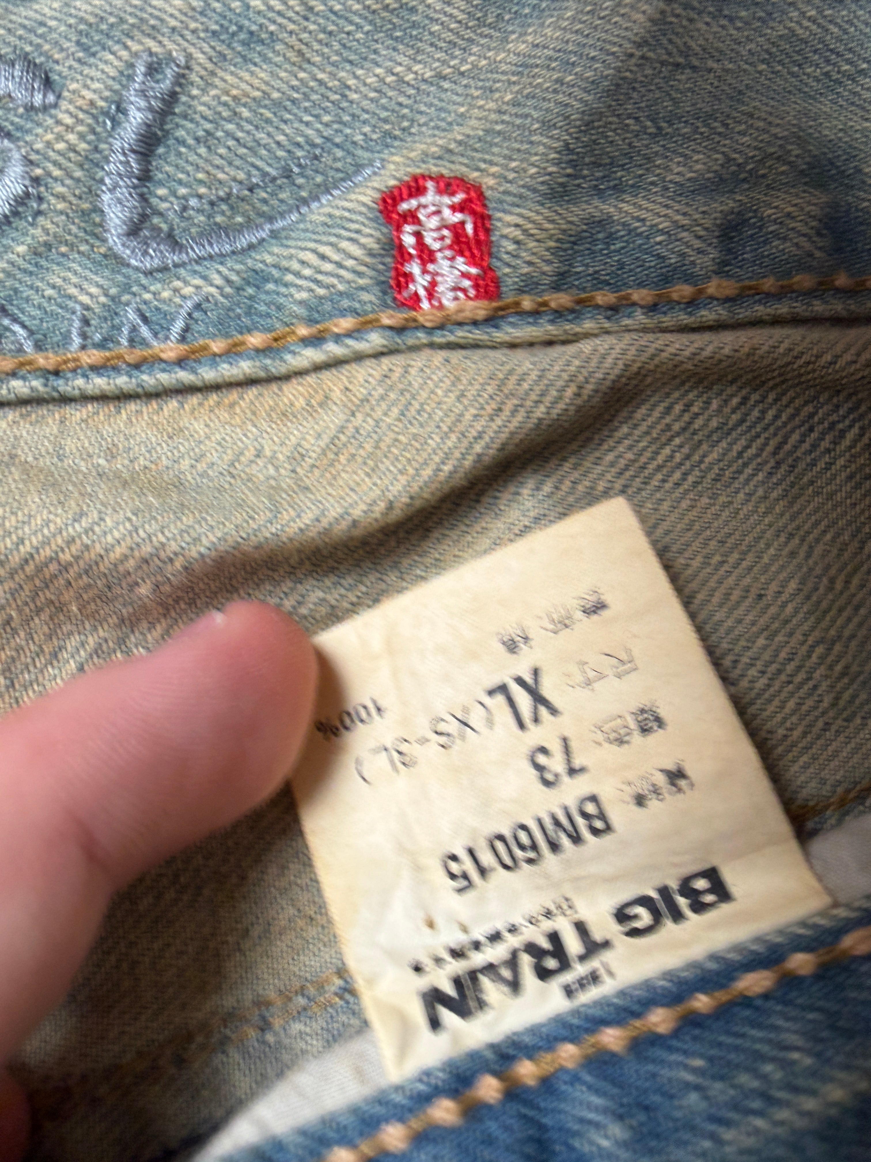 Big Train Vintage Jeans 2005 Blue Wave Denim  Straight Herren XL