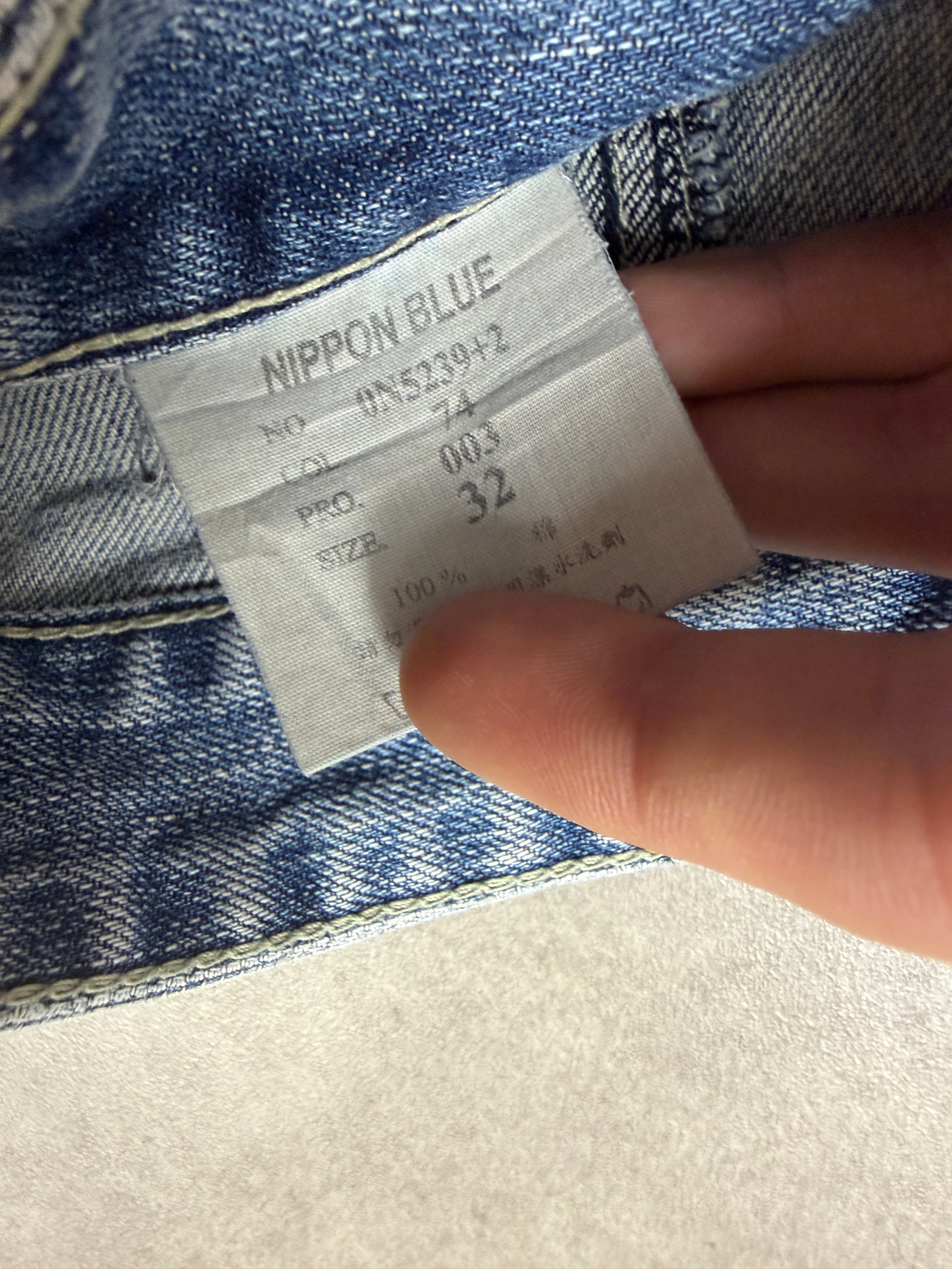 Jizo Vintage Jeans 2005 Blue Dragon Backprint Denim  Straight Herren M
