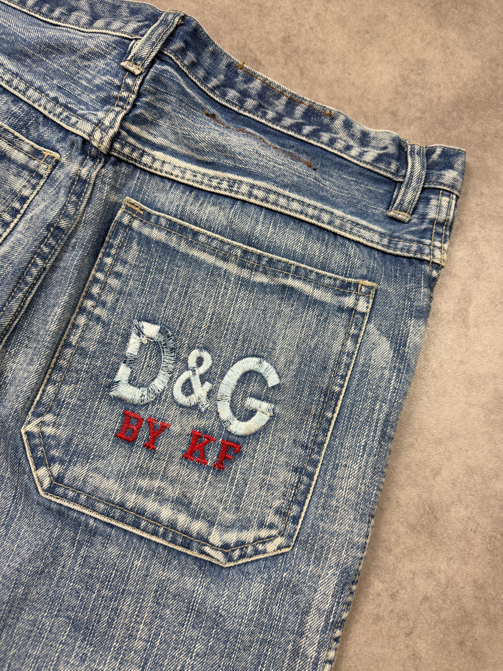Dolce & Gabbana Vintage Jeans 2000er Blau L Bootcut Herren