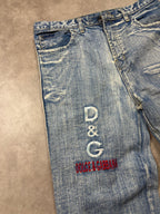 Dolce & Gabbana Vintage Jeans 2000er Blau L Bootcut Herren