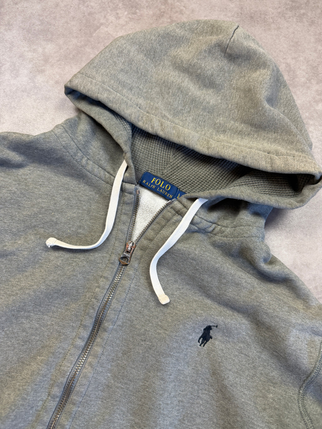 Polo Ralph Lauren Vintage Zip Hoodie 2015 Grau L