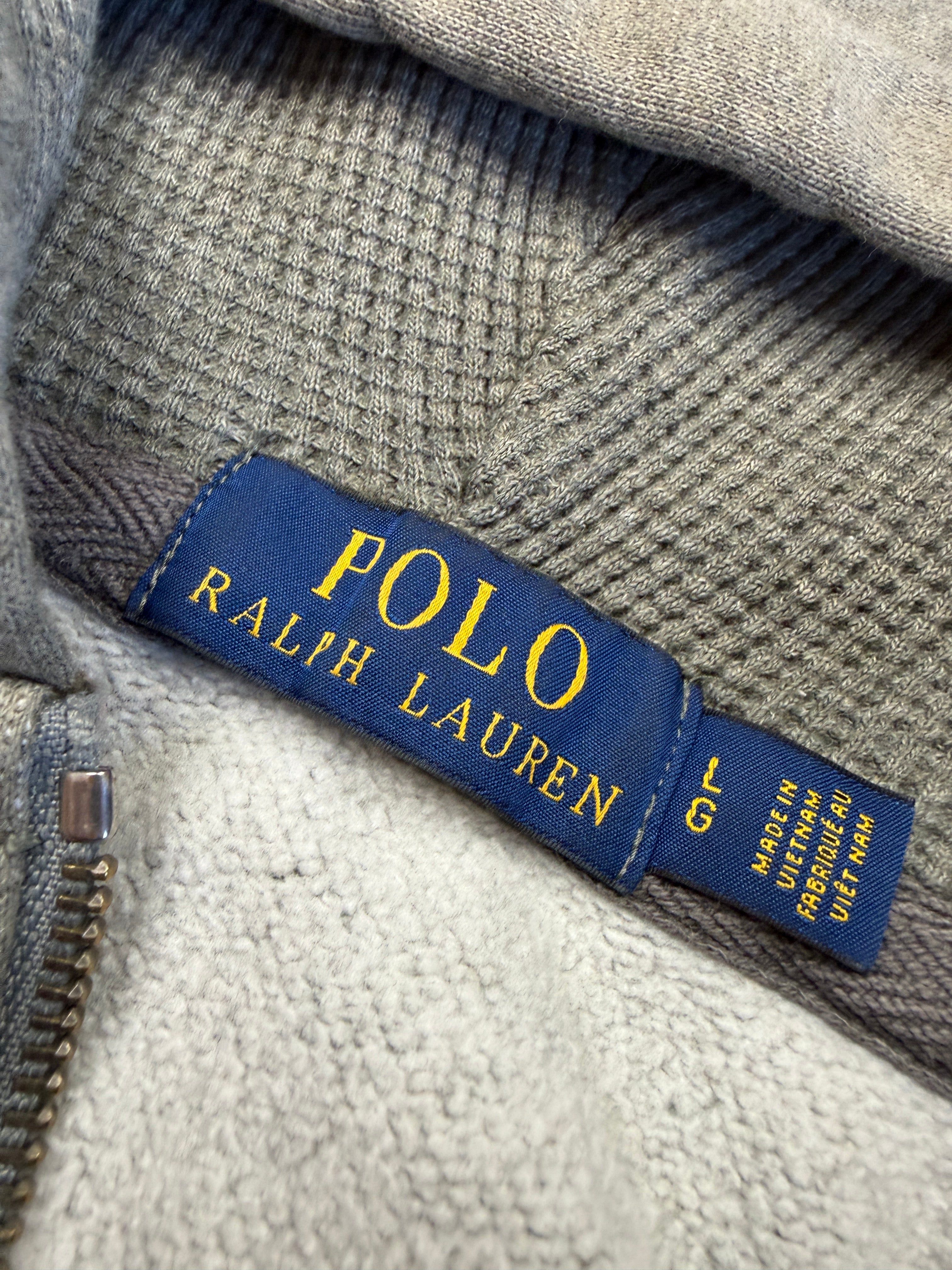 Polo Ralph Lauren Vintage Zip Hoodie 2015 Grau L