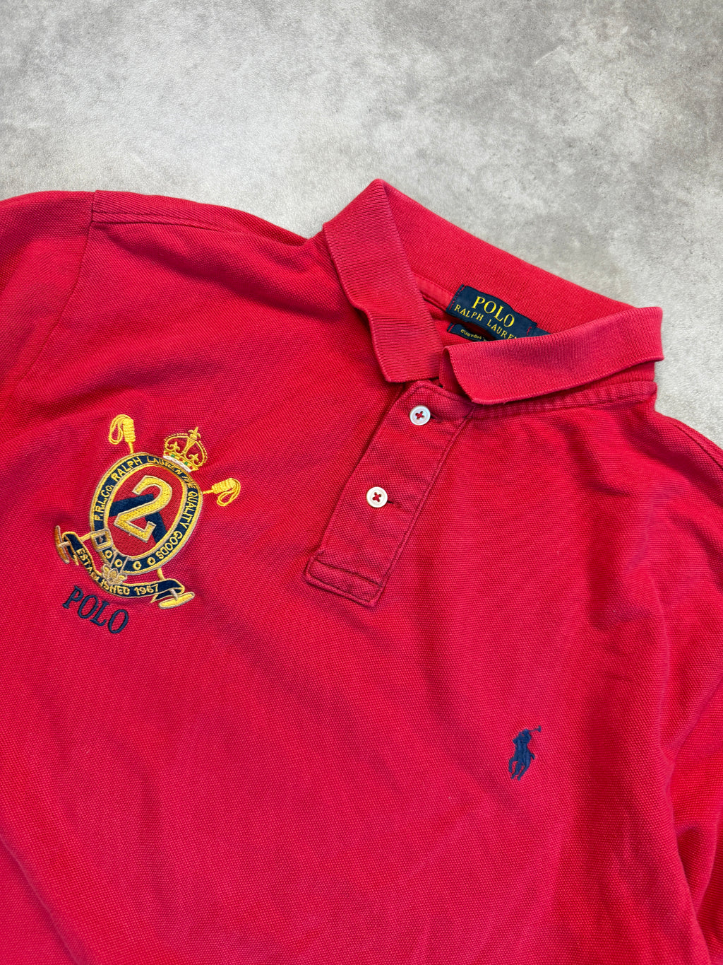 Polo Ralph Lauren Vintage Polo Shirt 2013 Rot L