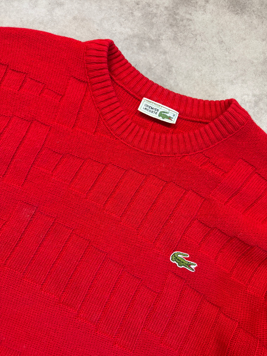 Lacoste Vintage Sweater *Rare*1990 Rot M