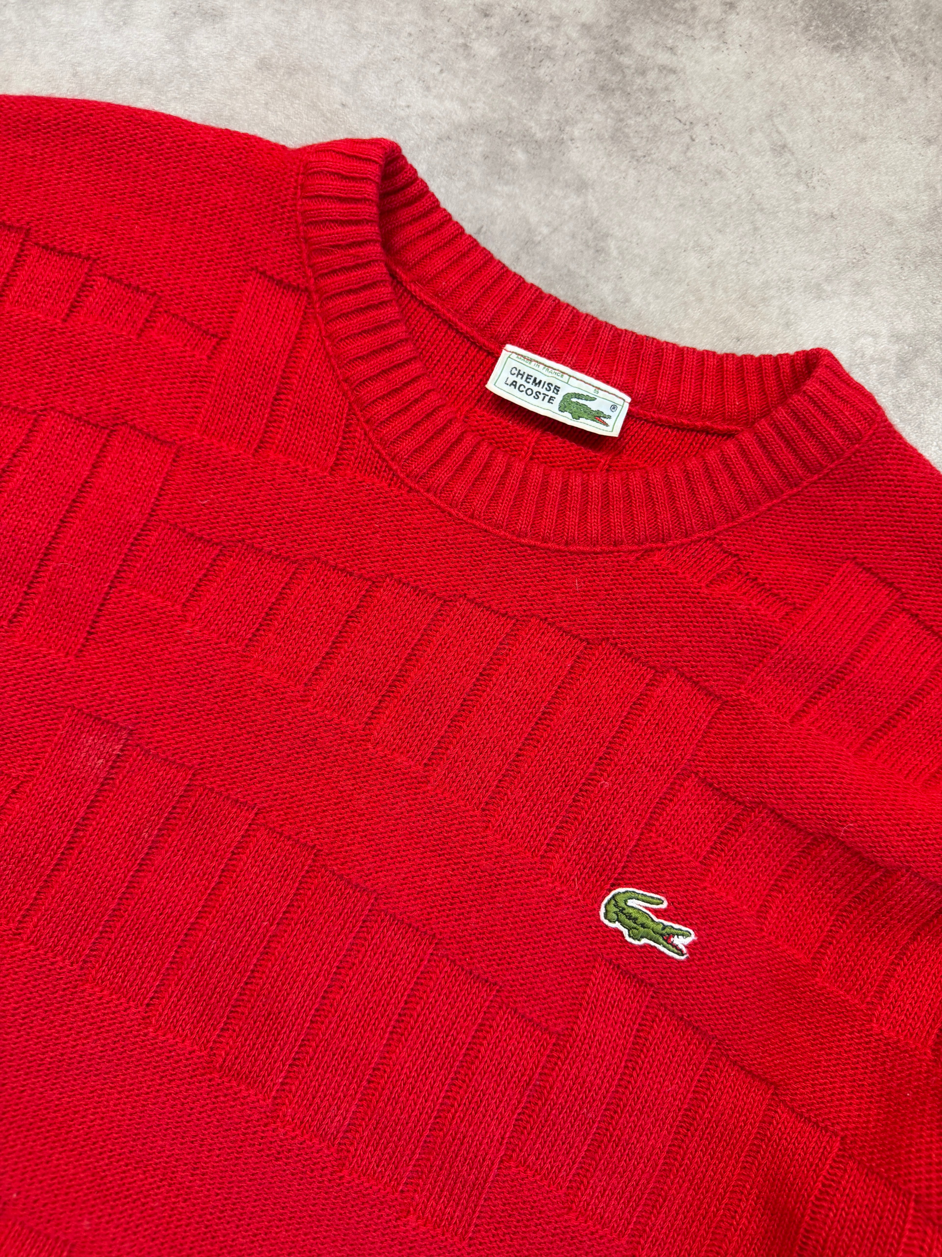 Lacoste Vintage Sweater *Rare*1990 Rot M