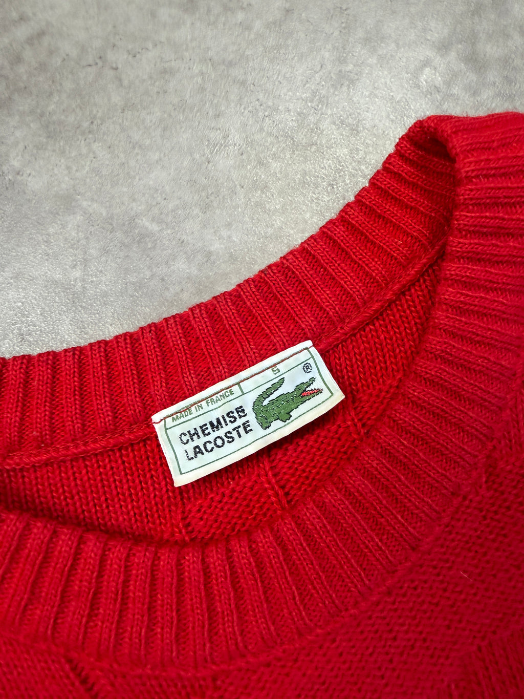 Lacoste Vintage Sweater *Rare*1990 Rot M