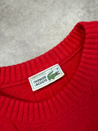 Lacoste Vintage Sweater *Rare*1990 Rot M