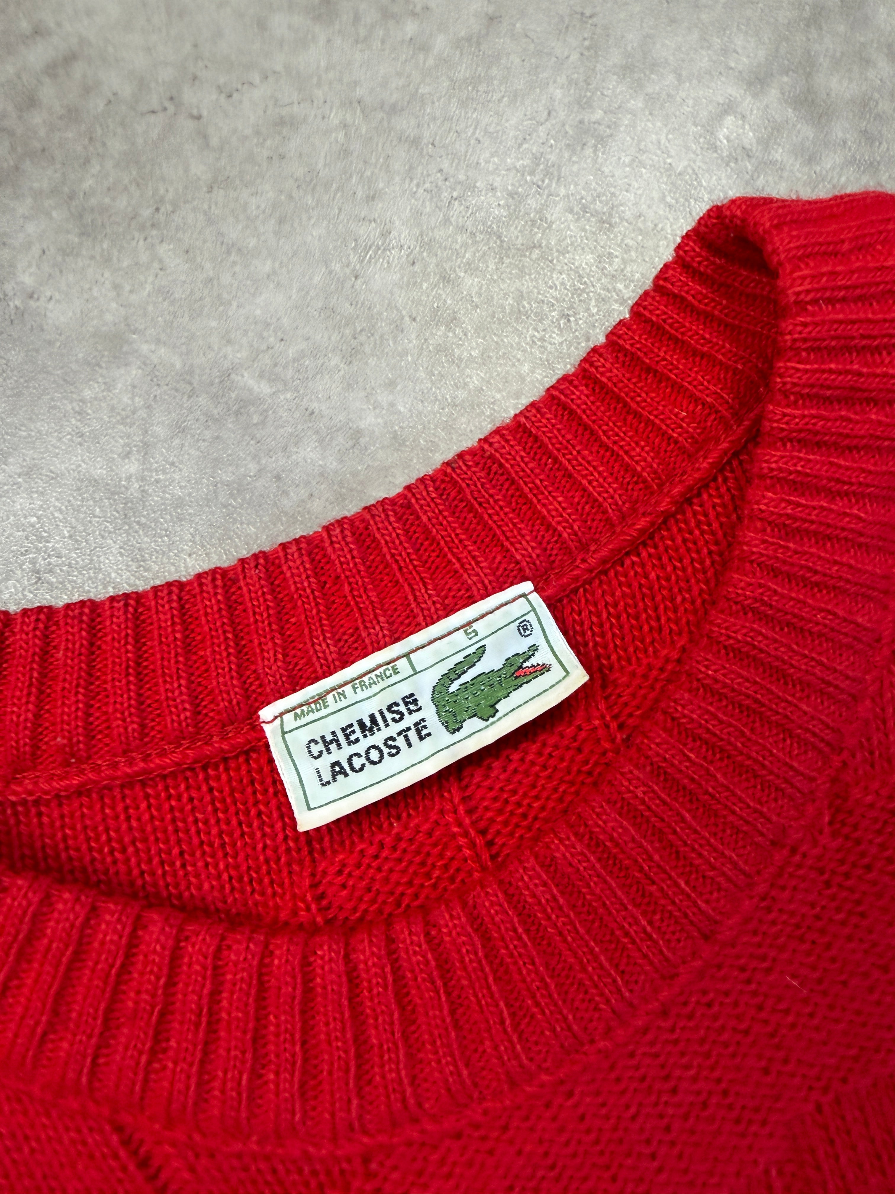 Lacoste Vintage Sweater *Rare*1990 Rot M