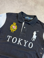 Polo Ralph Lauren Vintage Polo Shirt Tokyo *Rare*2010 Schwarz M