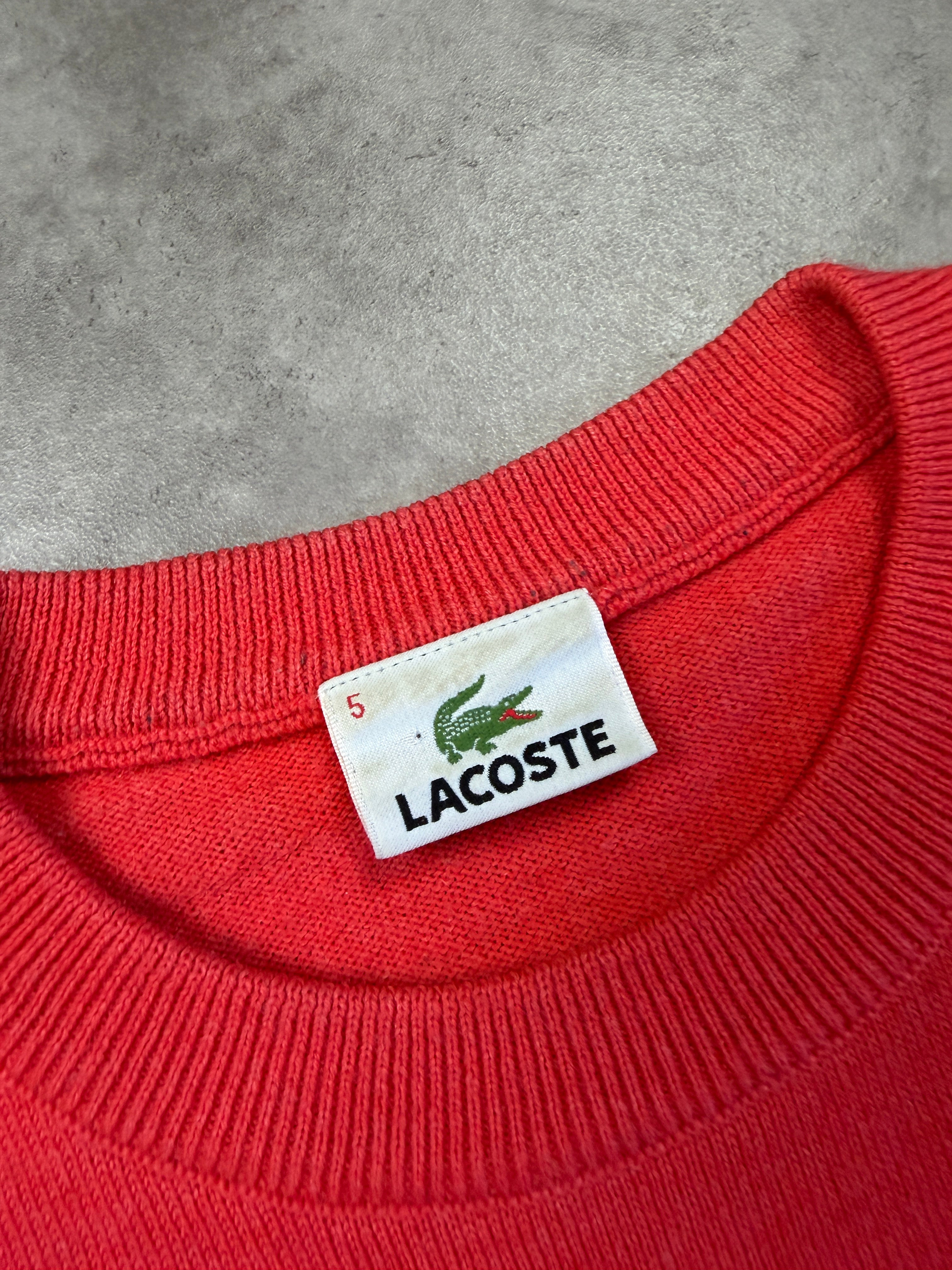 Lacoste Vintage Sweater 2000 Rot L