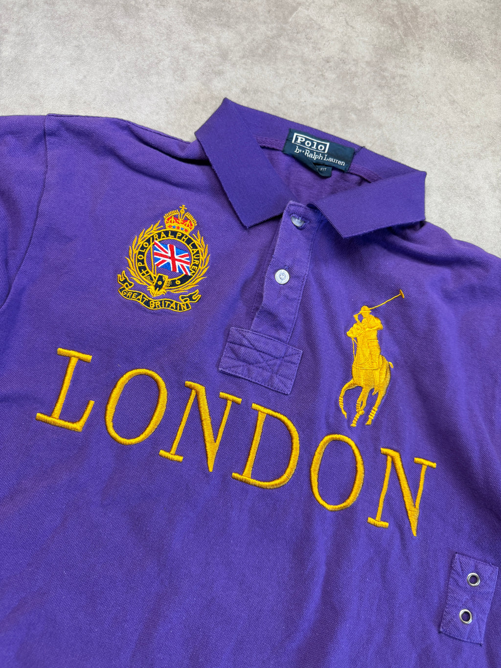 Polo Ralph Lauren Vintage Polo Shirt London 2010 Lila M