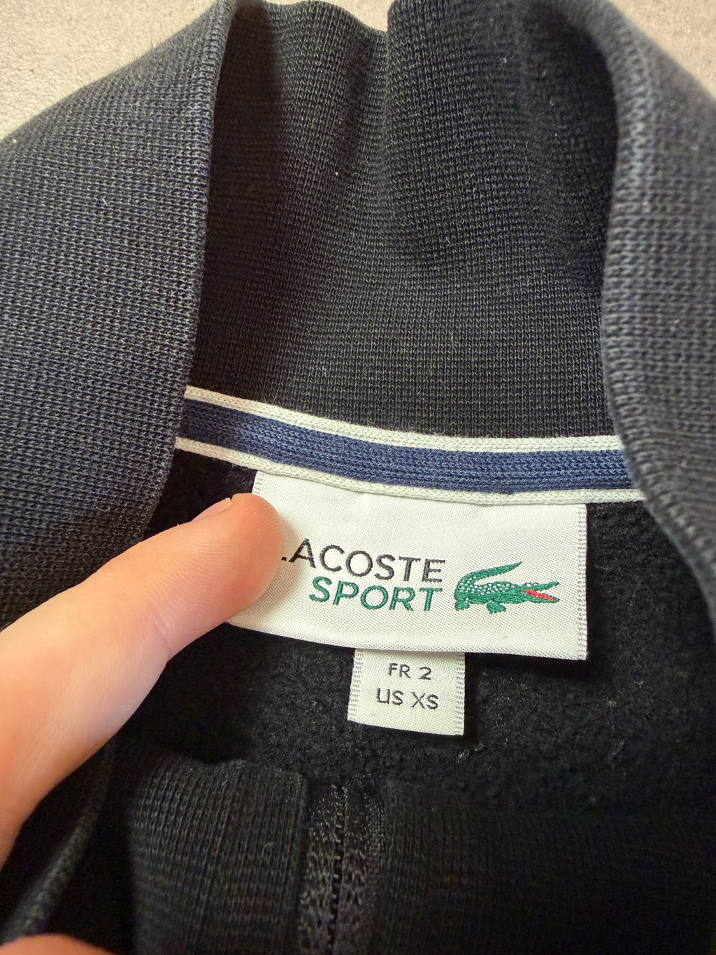 Lacoste Vintage Zip Jacket 2010 Schwarz XS