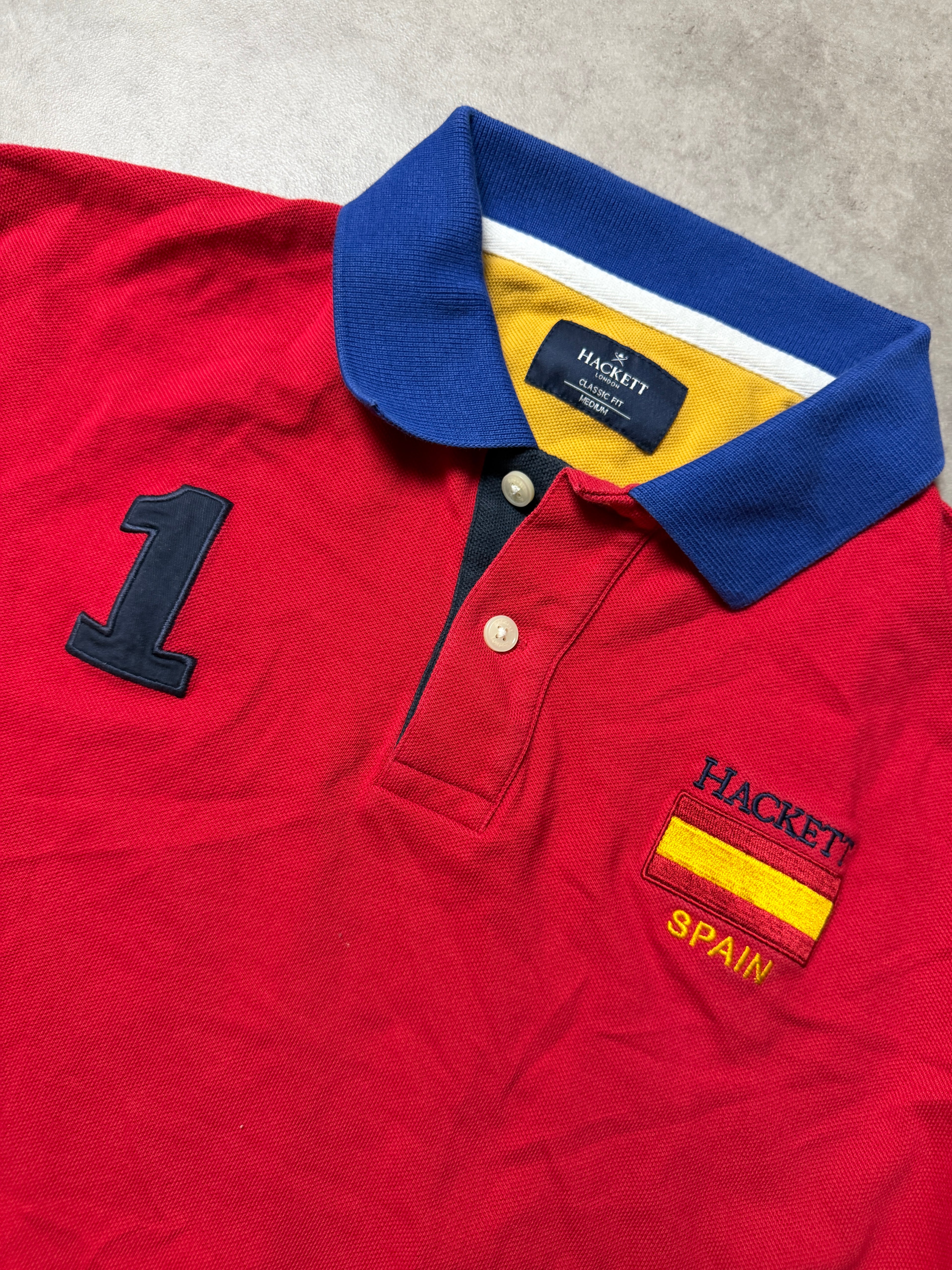 Hackett Vintage Polo Shirt 2014 Rot Spanien M