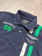 Hackett Vintage Polo Shirt 2016 Aston Martin Racing Navy Blau M