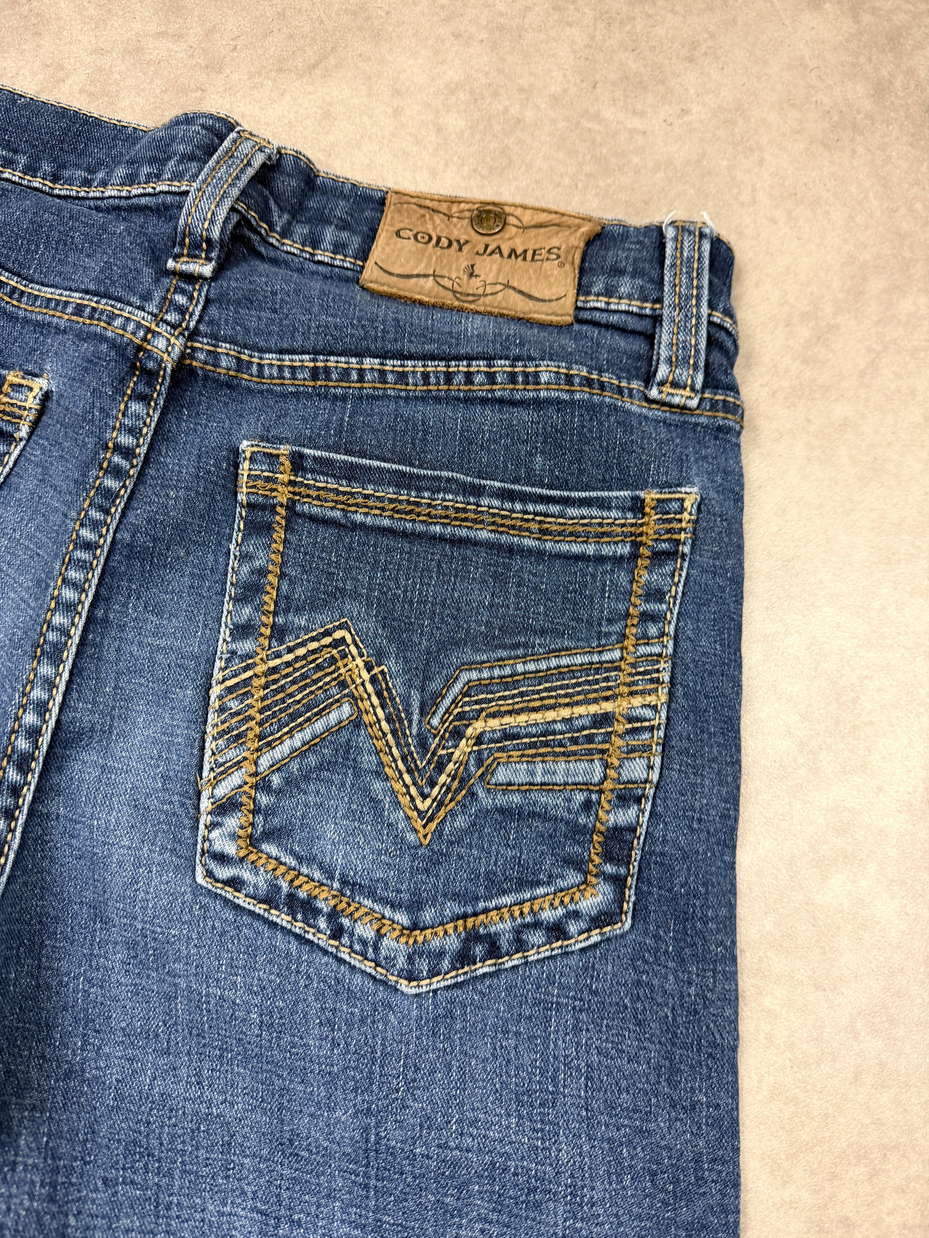 Cody James Vintage Jeans Backprint Y2K Straight Fit 2005 M