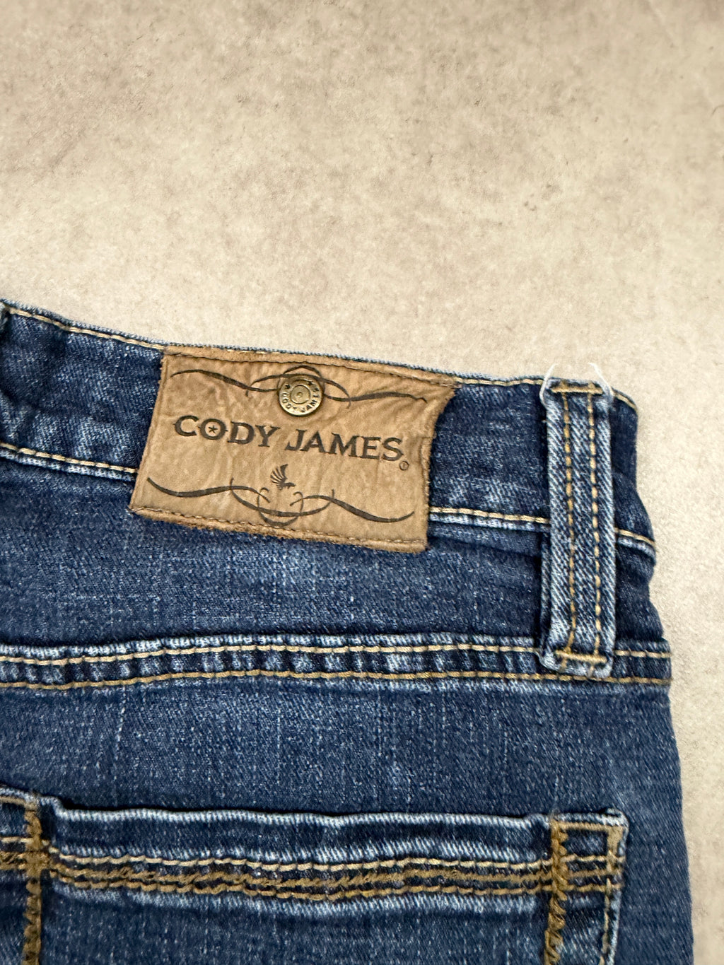 Cody James Vintage Jeans Backprint Y2K Straight Fit 2005 M