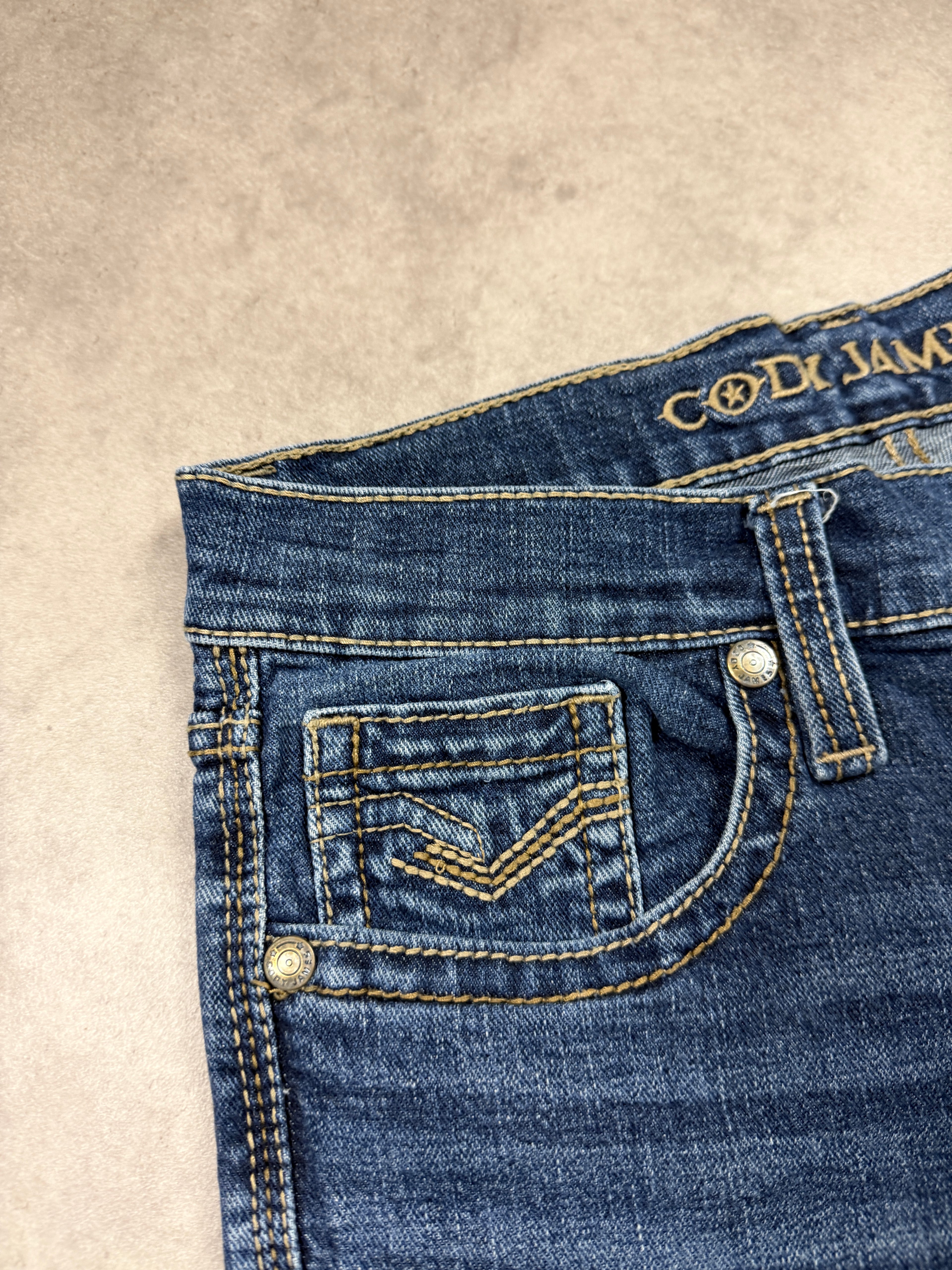 Cody James Vintage Jeans Backprint Y2K Straight Fit 2005 M