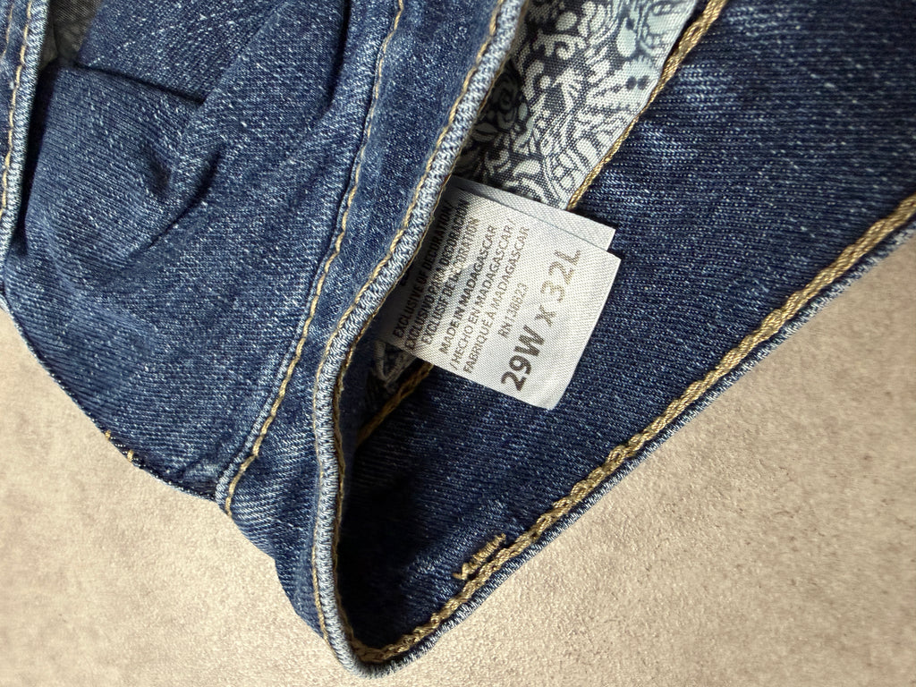 Cody James Vintage Jeans Backprint Y2K Straight Fit 2005 M