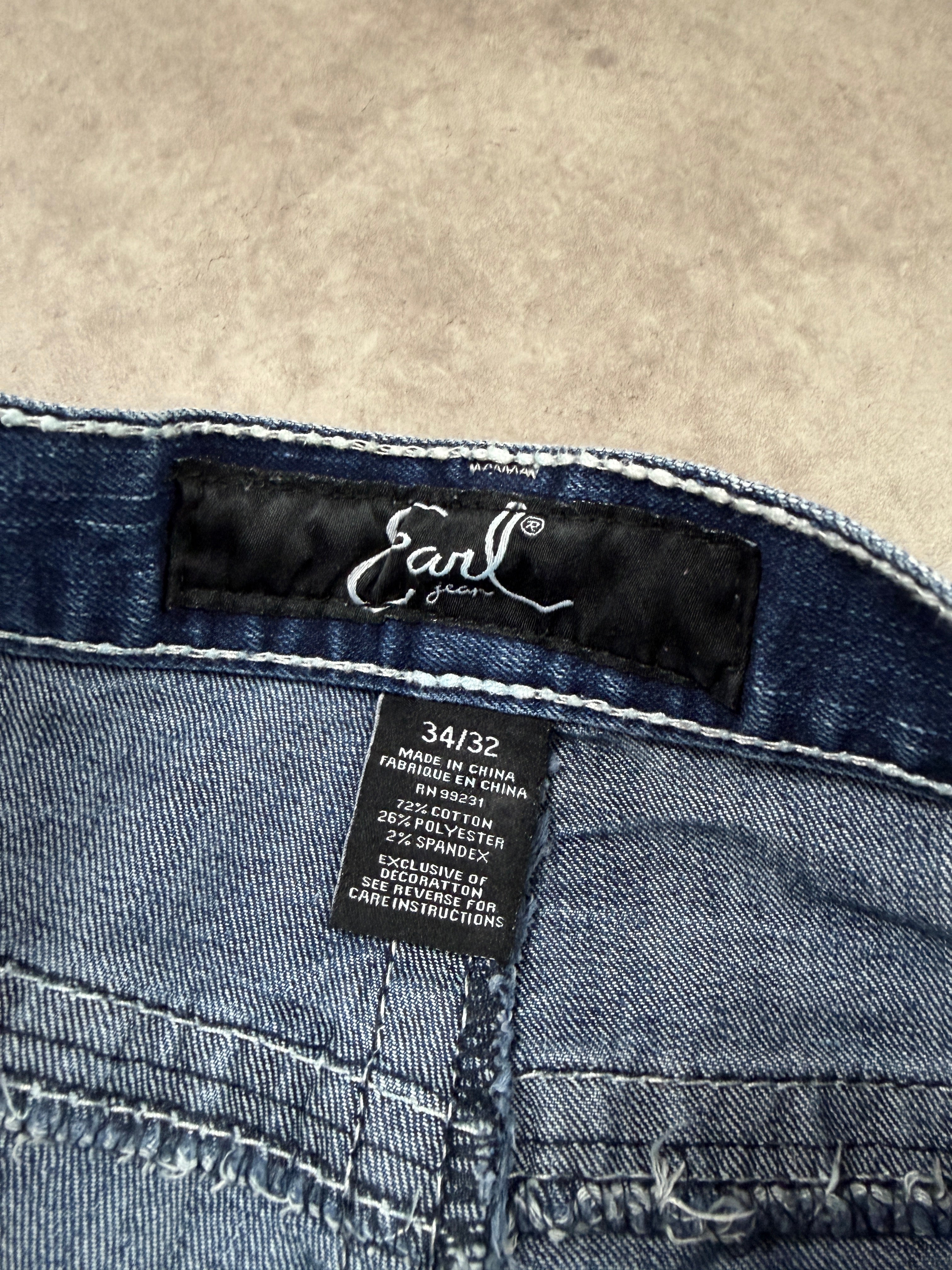 Earl Jeans Vintage Jeans Backprint Y2K Straight Fit 2006 M