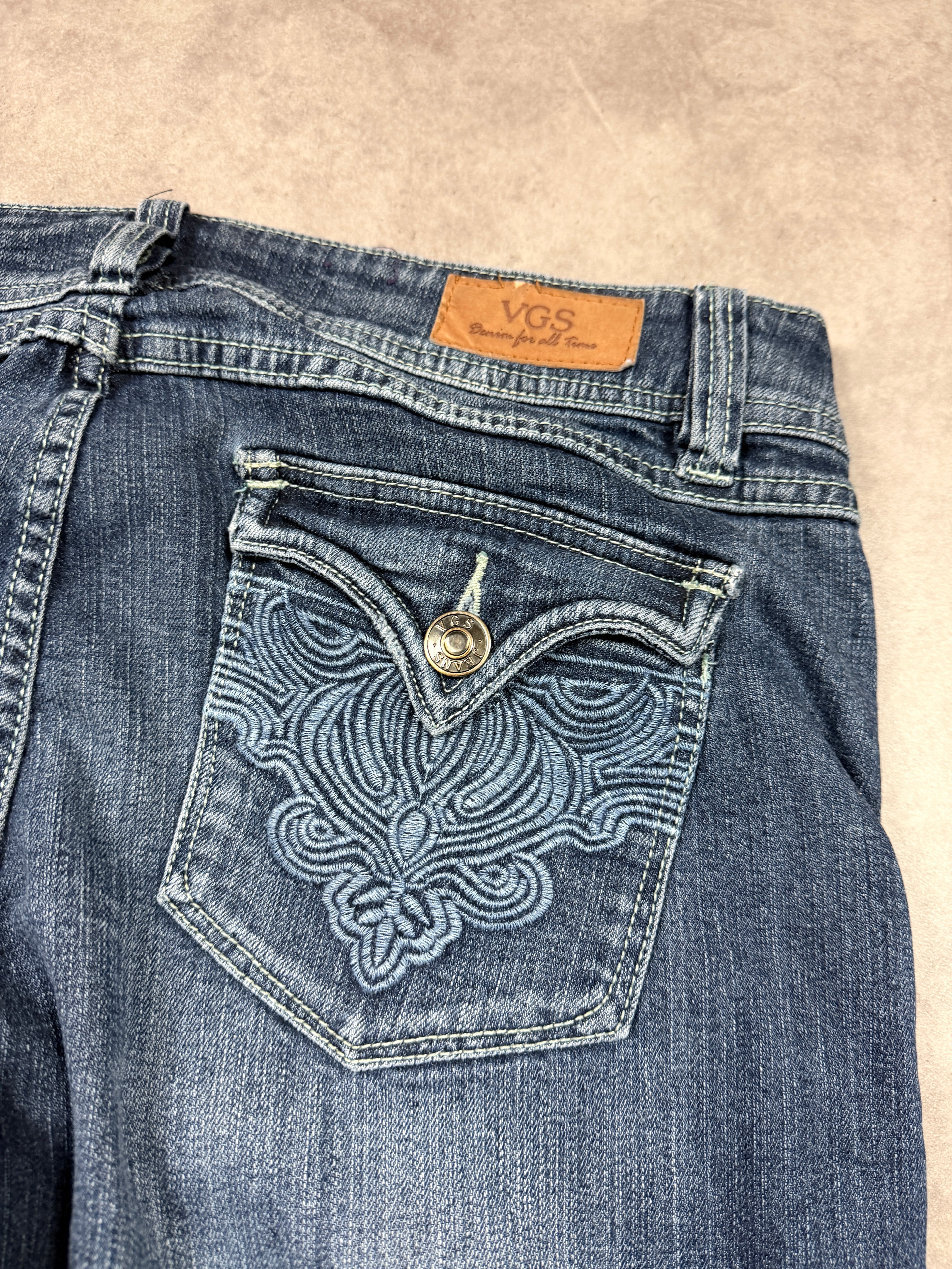 VGS Vintage Jeans Backprint Y2K Straight Fit 2005 L Damen