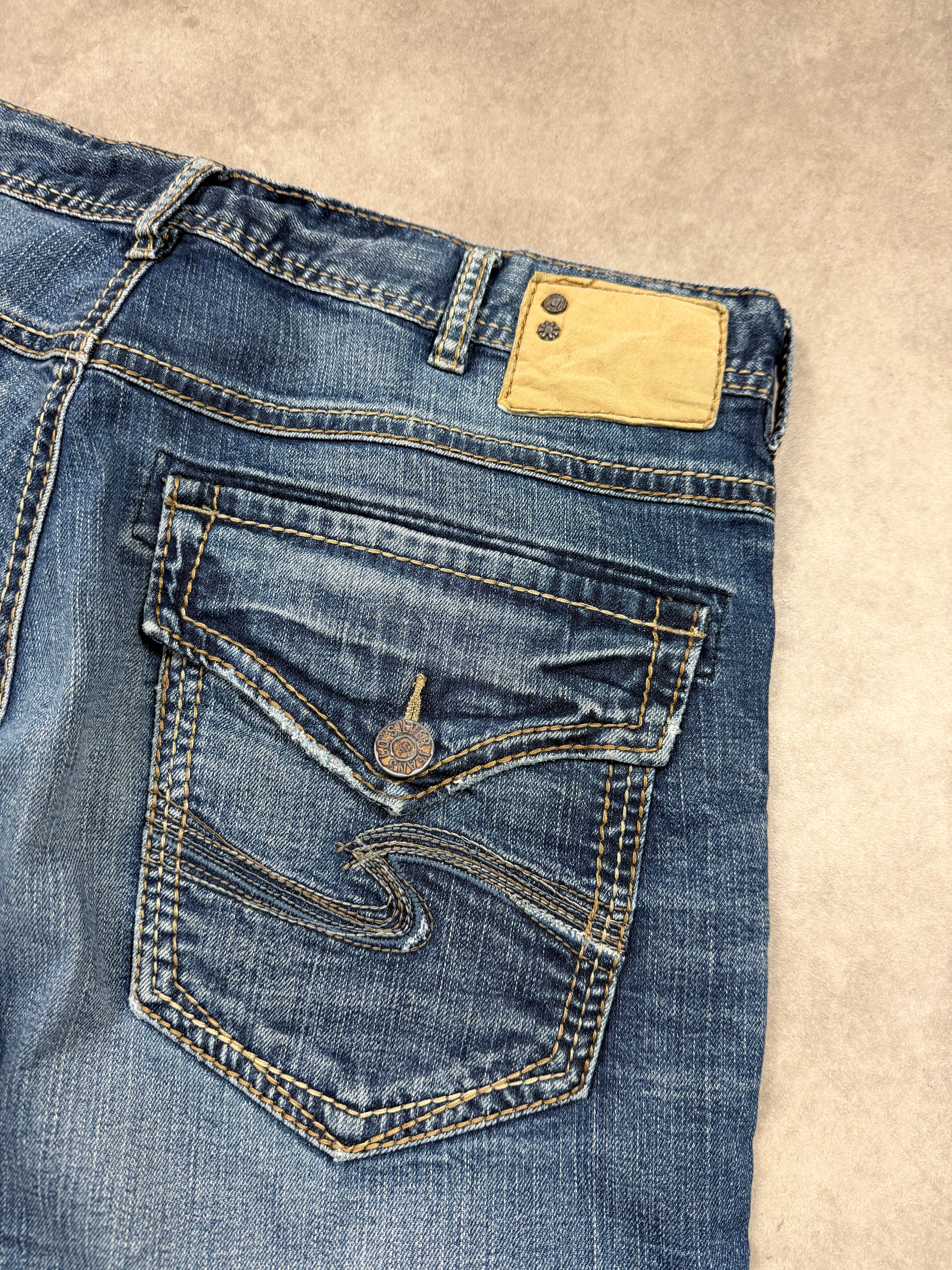 Silver Jeans Vintage Jeans Backprint Y2K Straight Fit 2008 L