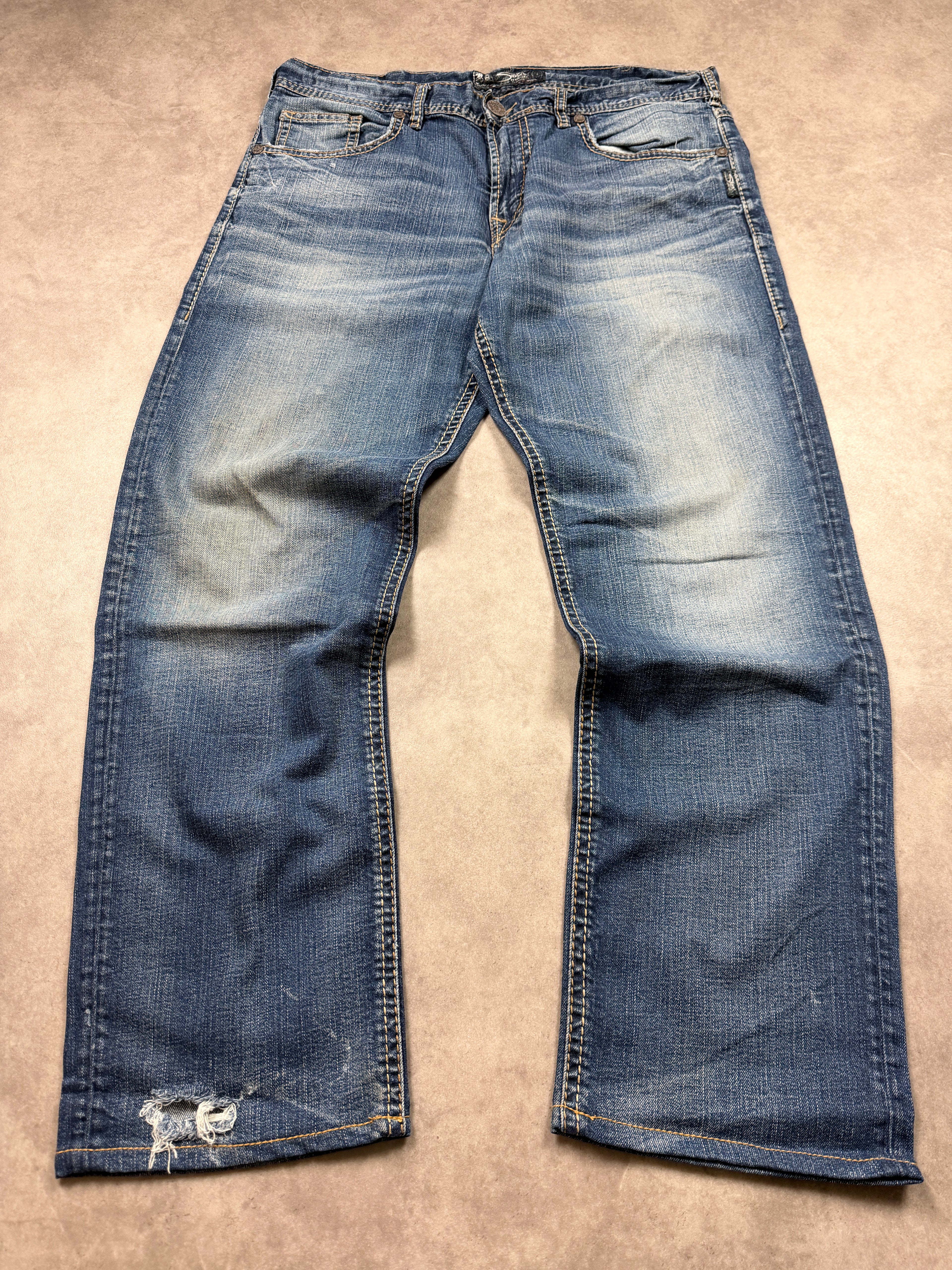 Silver Jeans Vintage Jeans Backprint Y2K Straight Fit 2008 L