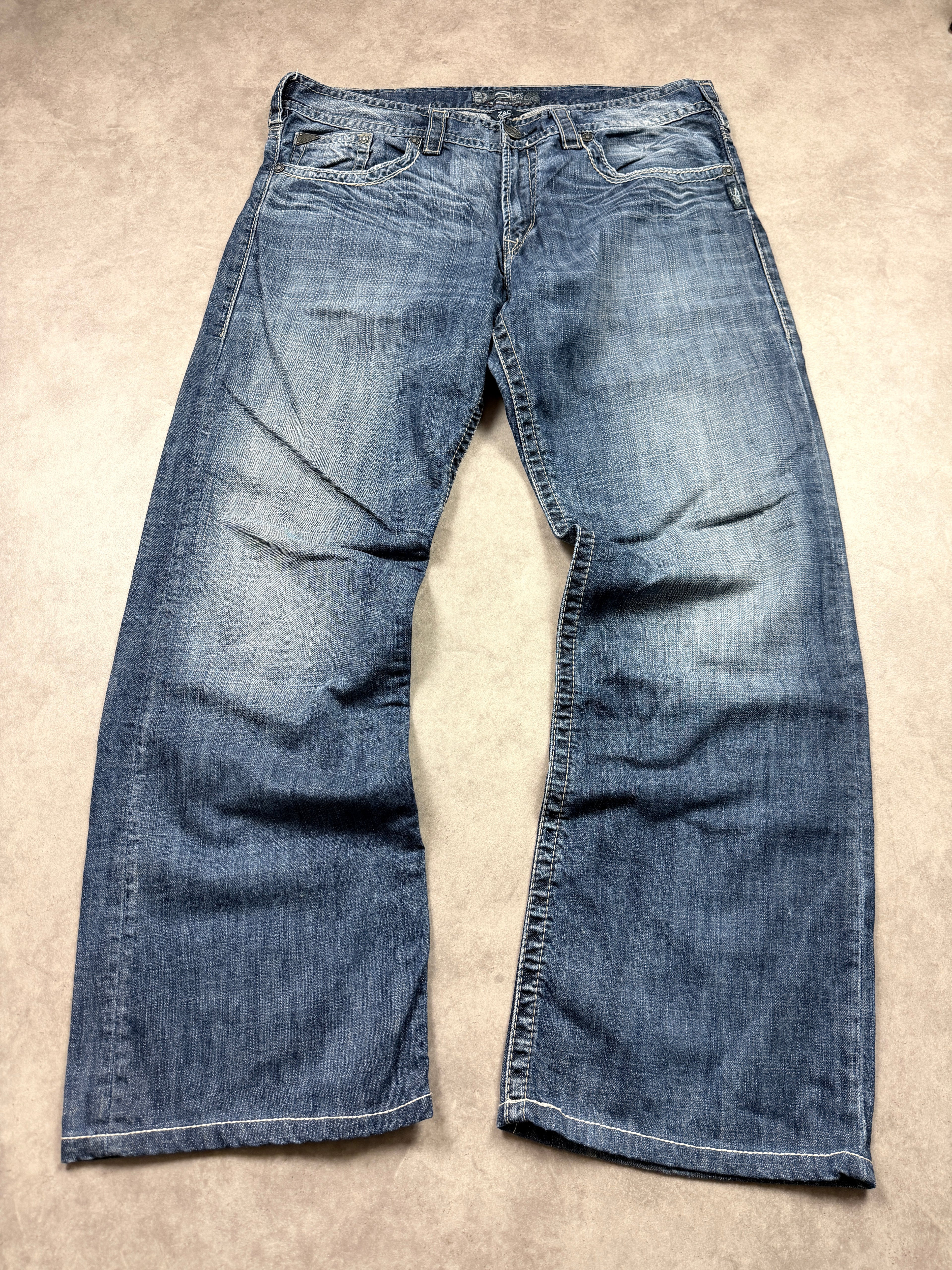 Silver Jeans Vintage Jeans Backprint Y2K Regular Fit 2007 XL