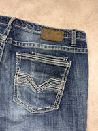 BKE Vintage Jeans Backprint Y2K Straight Fit 2007 L