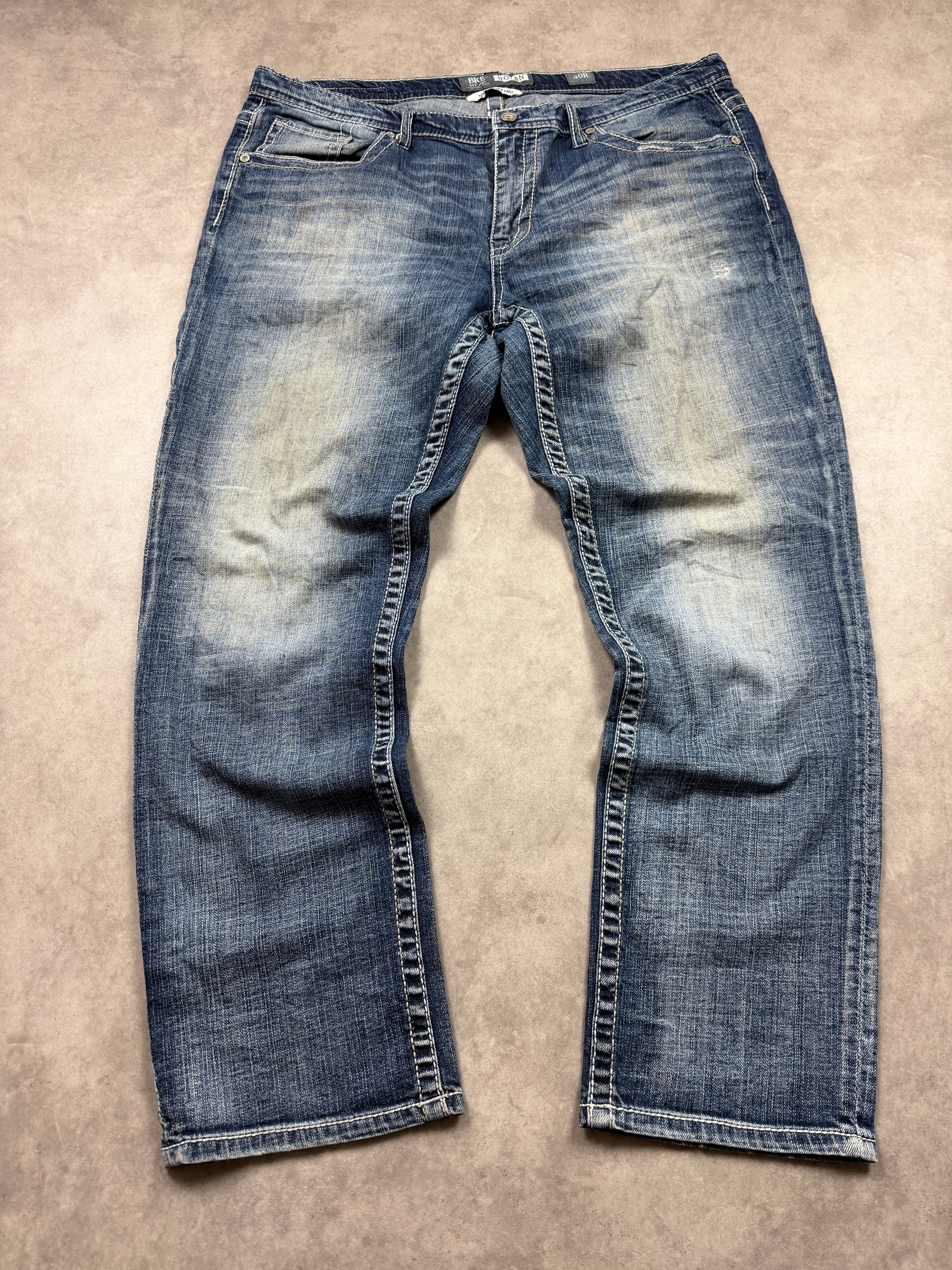 BKE Vintage Jeans Backprint Y2K Straight Fit 2007 L