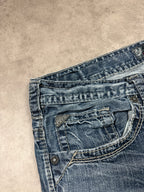 Silver Jeans Vintage Jeans Backprint Y2K Straight Fit*Rare*2008 XL