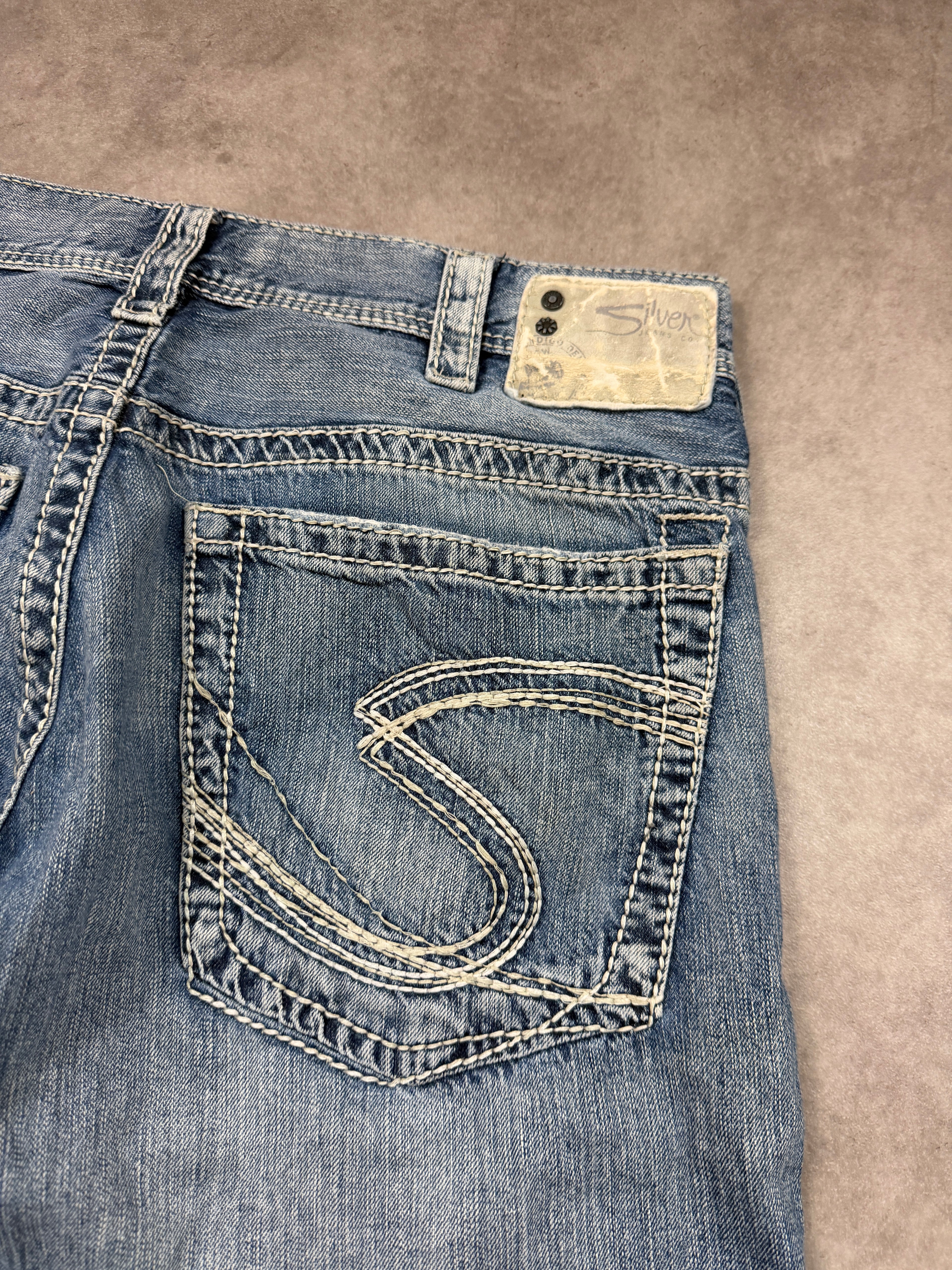 Silver Jeans Vintage Jeans Backprint Y2K Straight Fit 2005 L