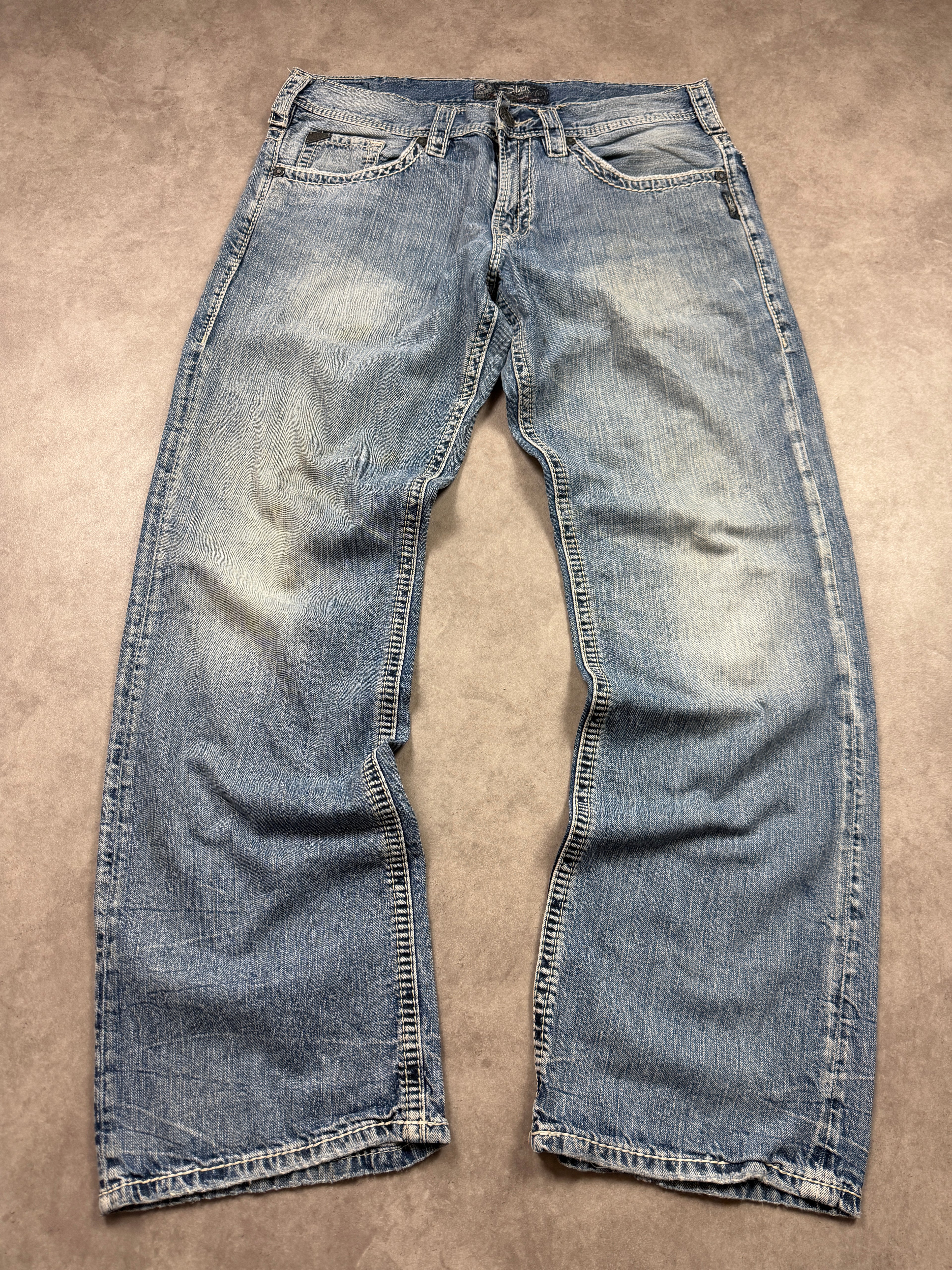 Silver Jeans Vintage Jeans Backprint Y2K Straight Fit 2005 L