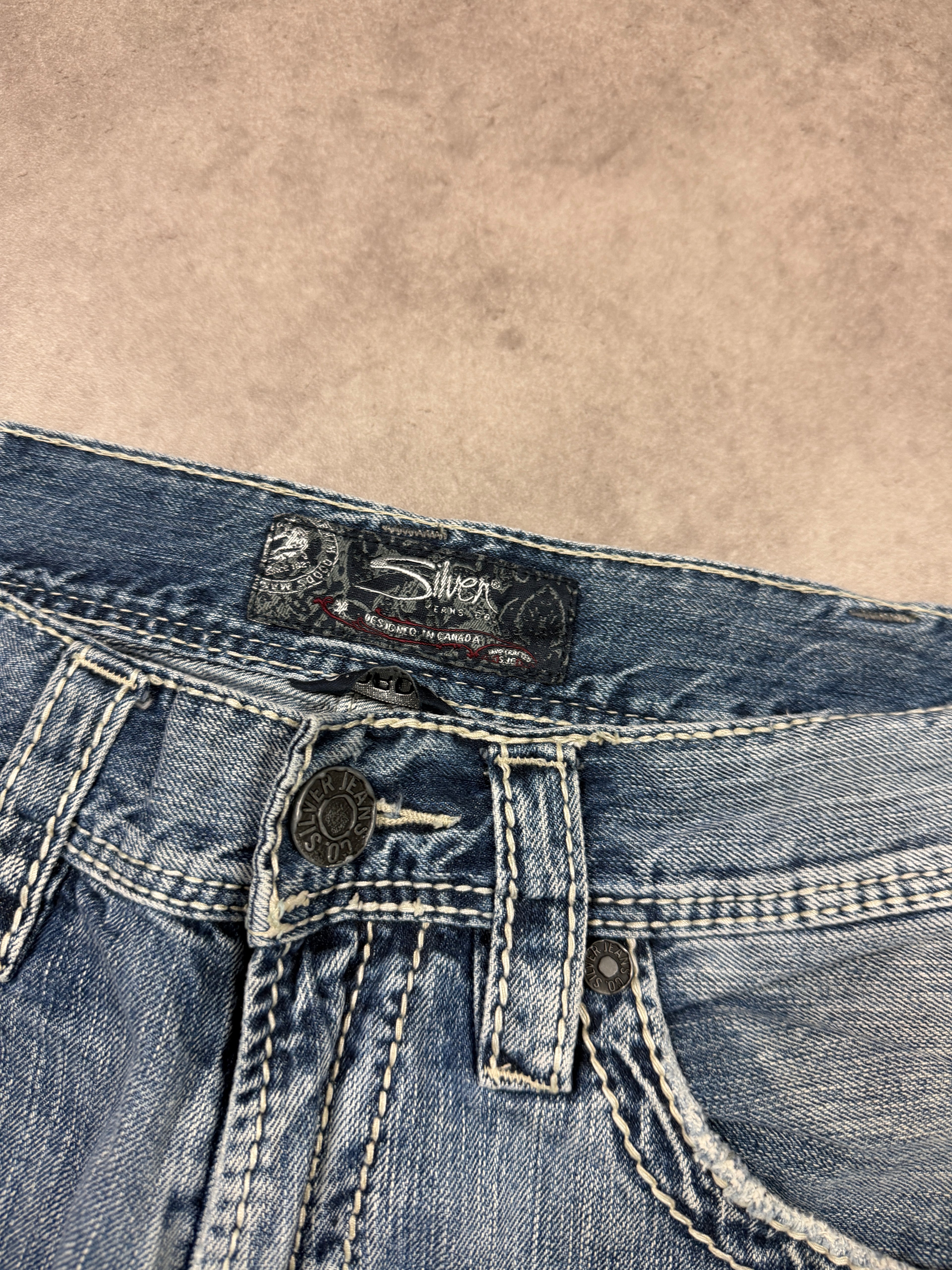 Silver Jeans Vintage Jeans Backprint Y2K Straight Fit 2005 L