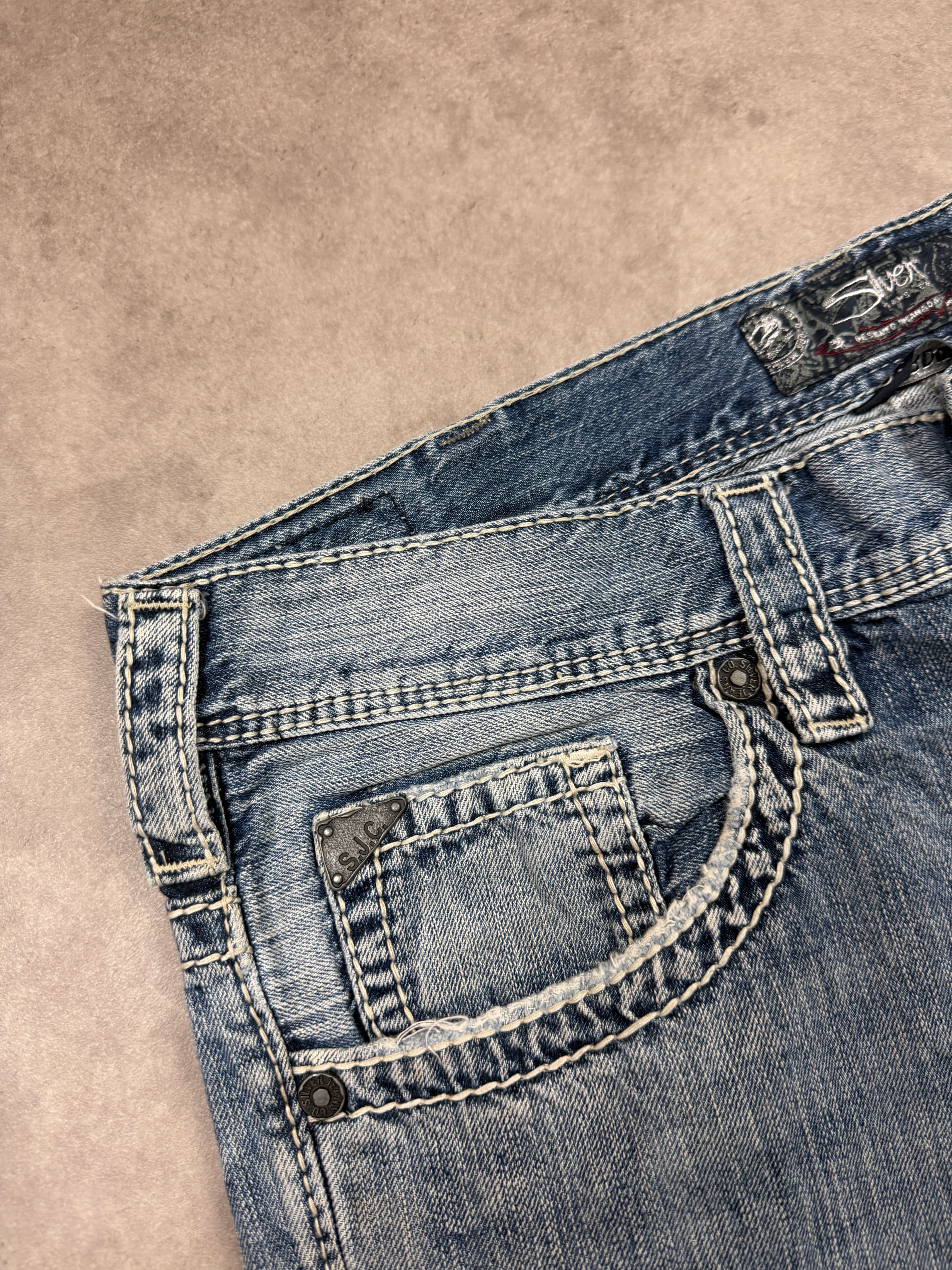 Silver Jeans Vintage Jeans Backprint Y2K Straight Fit 2005 L