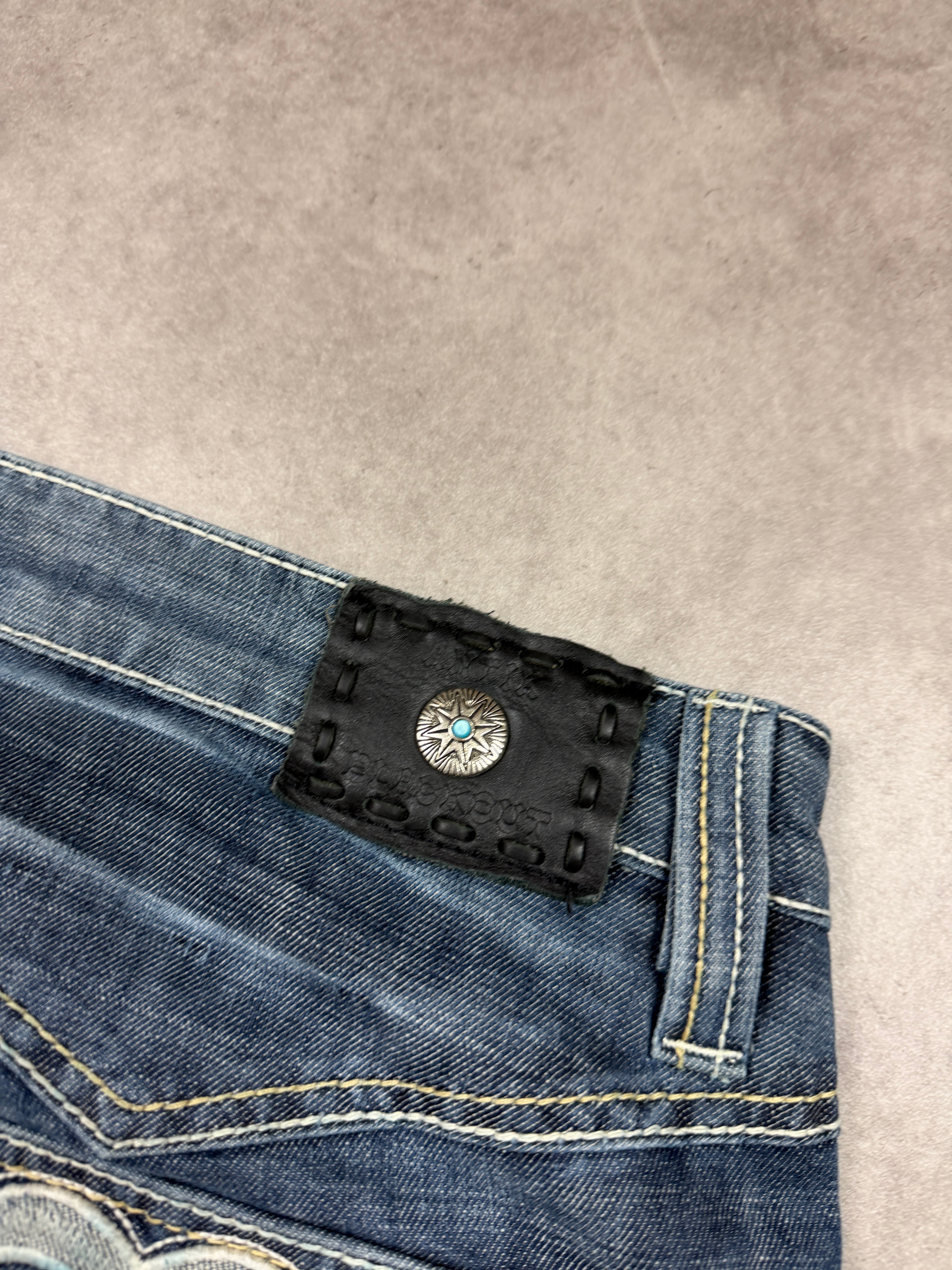 Antik Denim Vintage Jeans Backprint Y2K Straight Fit 2005 XL