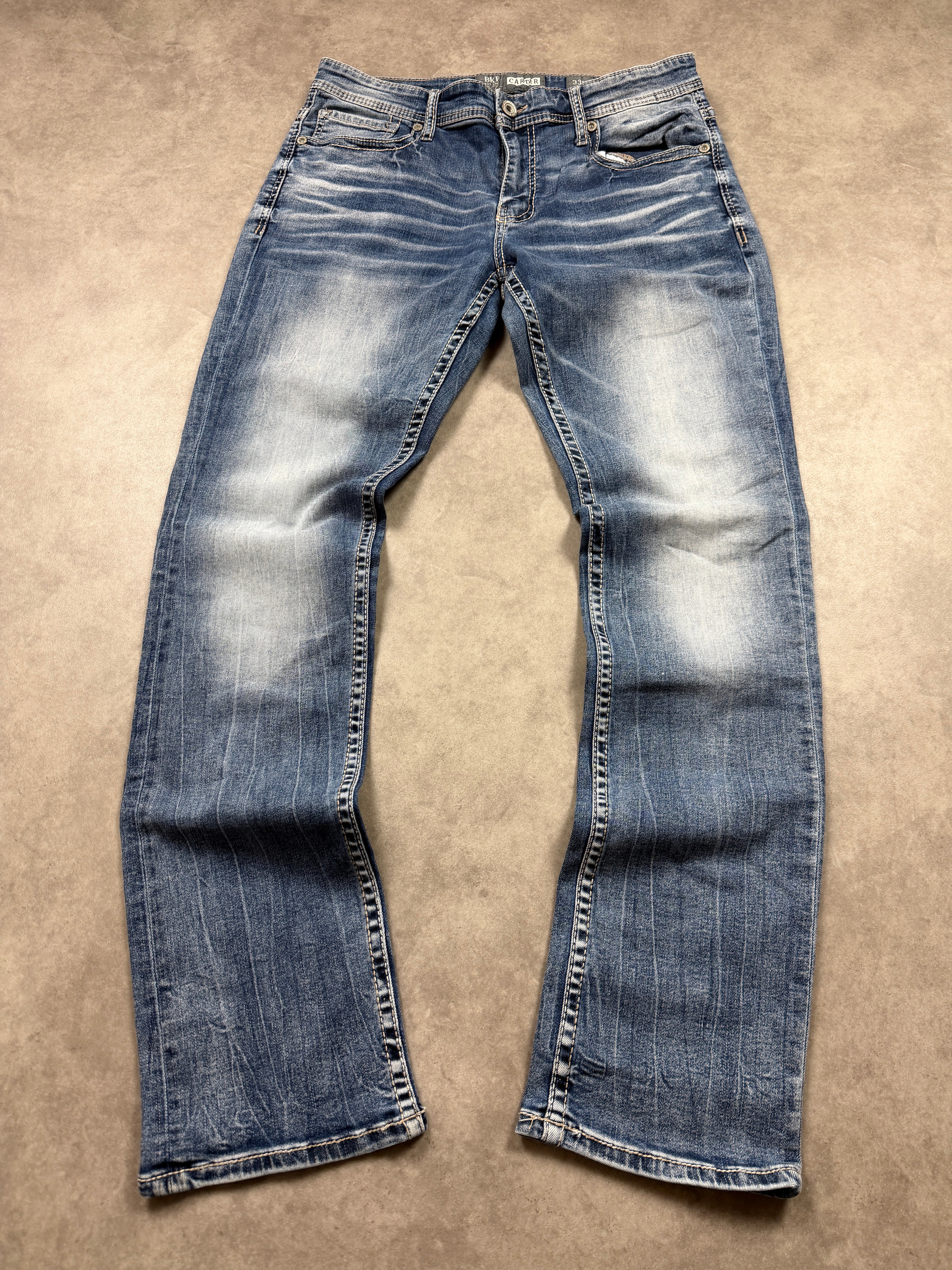 BKE Vintage Jeans Backprint Y2K Straight Fit 2008 M Damen