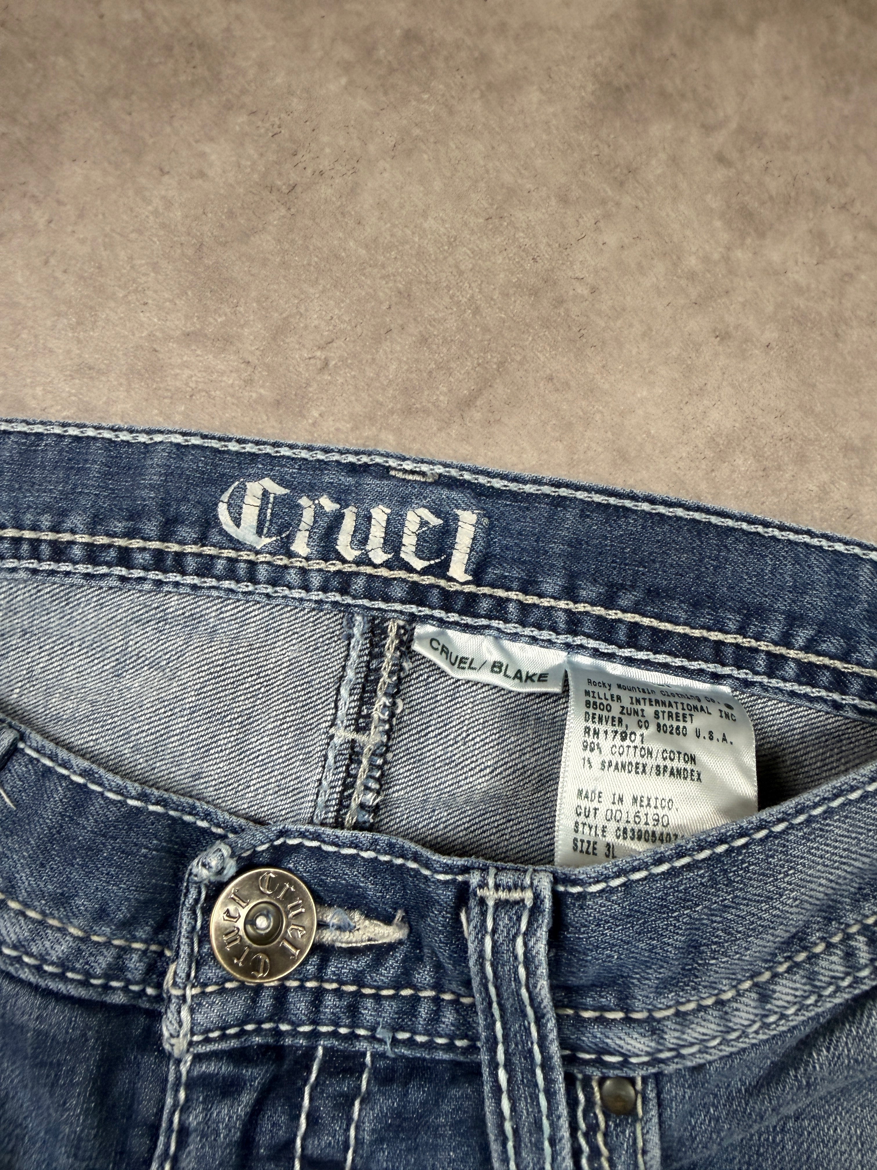 Cruel Vintage Jeans Backprint Y2K Bootcut Fit 2006 S Damen