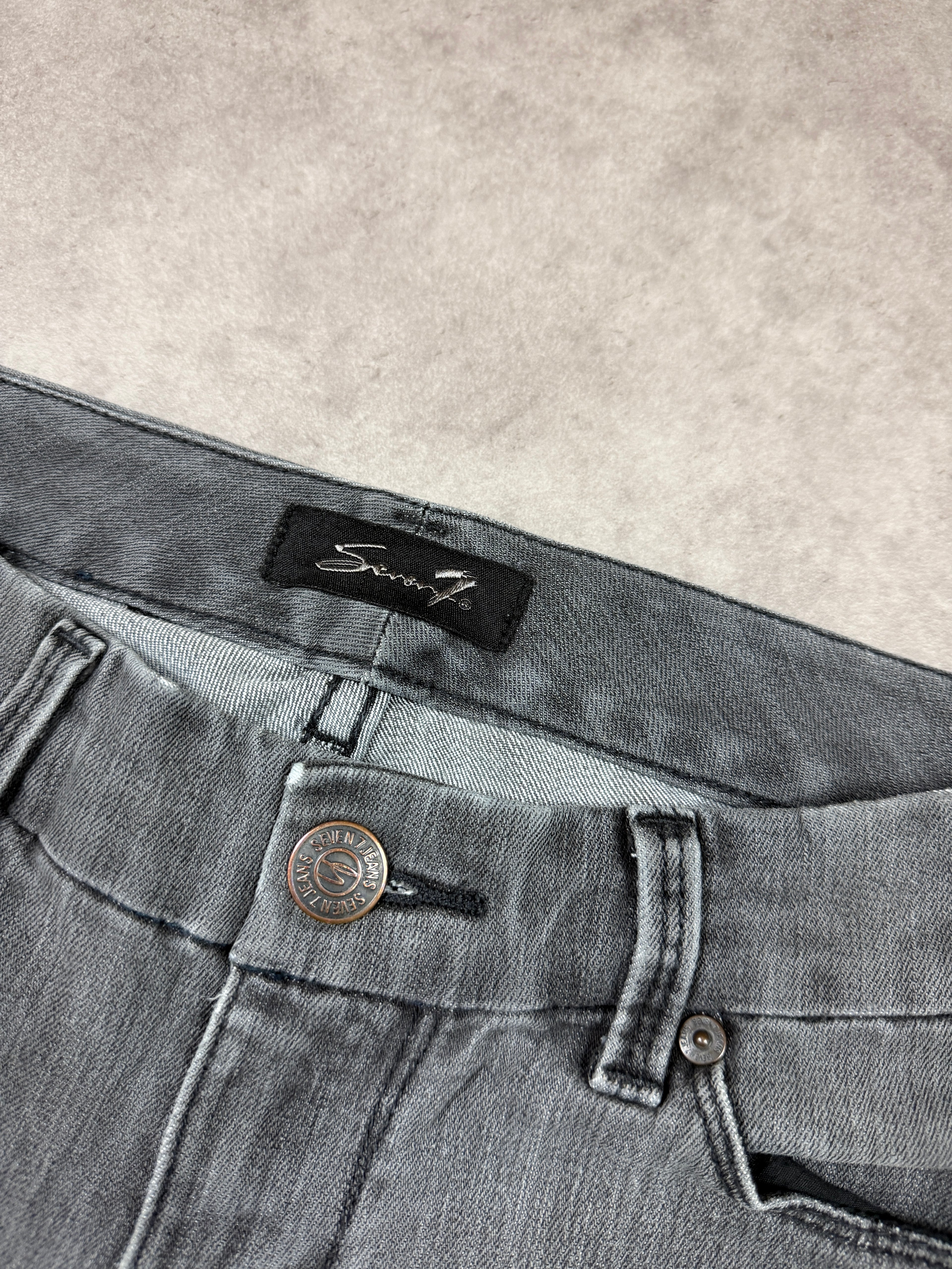 Seven7 Vintage Jeans Backprint Y2K Straight Fit 2008 M Damen