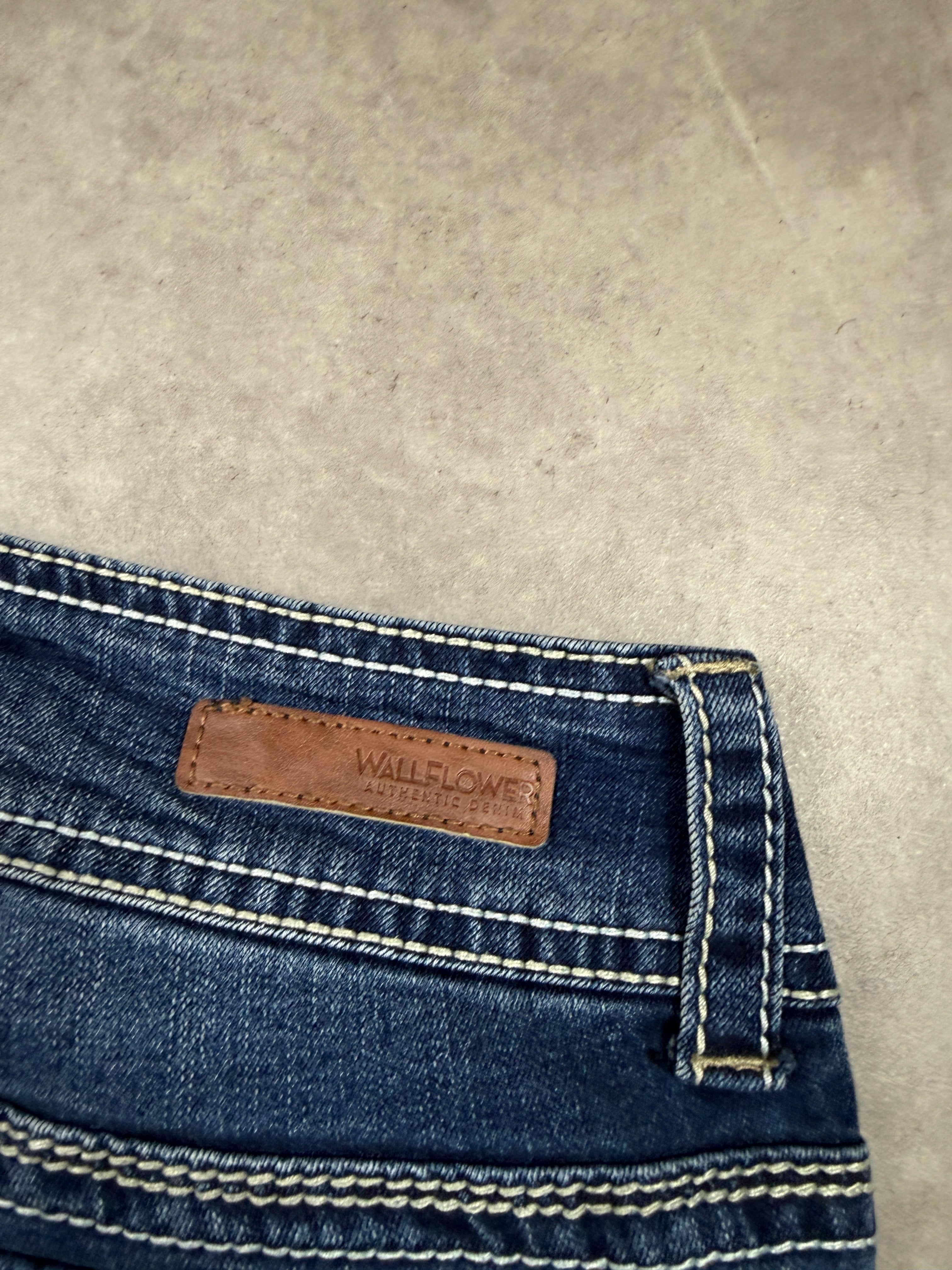 Wallflower Vintage Jeans Backprint Y2K Bootcut Fit 2000s S Damen