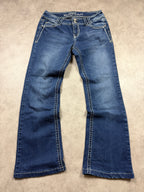 Wallflower Vintage Jeans Backprint Y2K Bootcut Fit 2000s S Damen