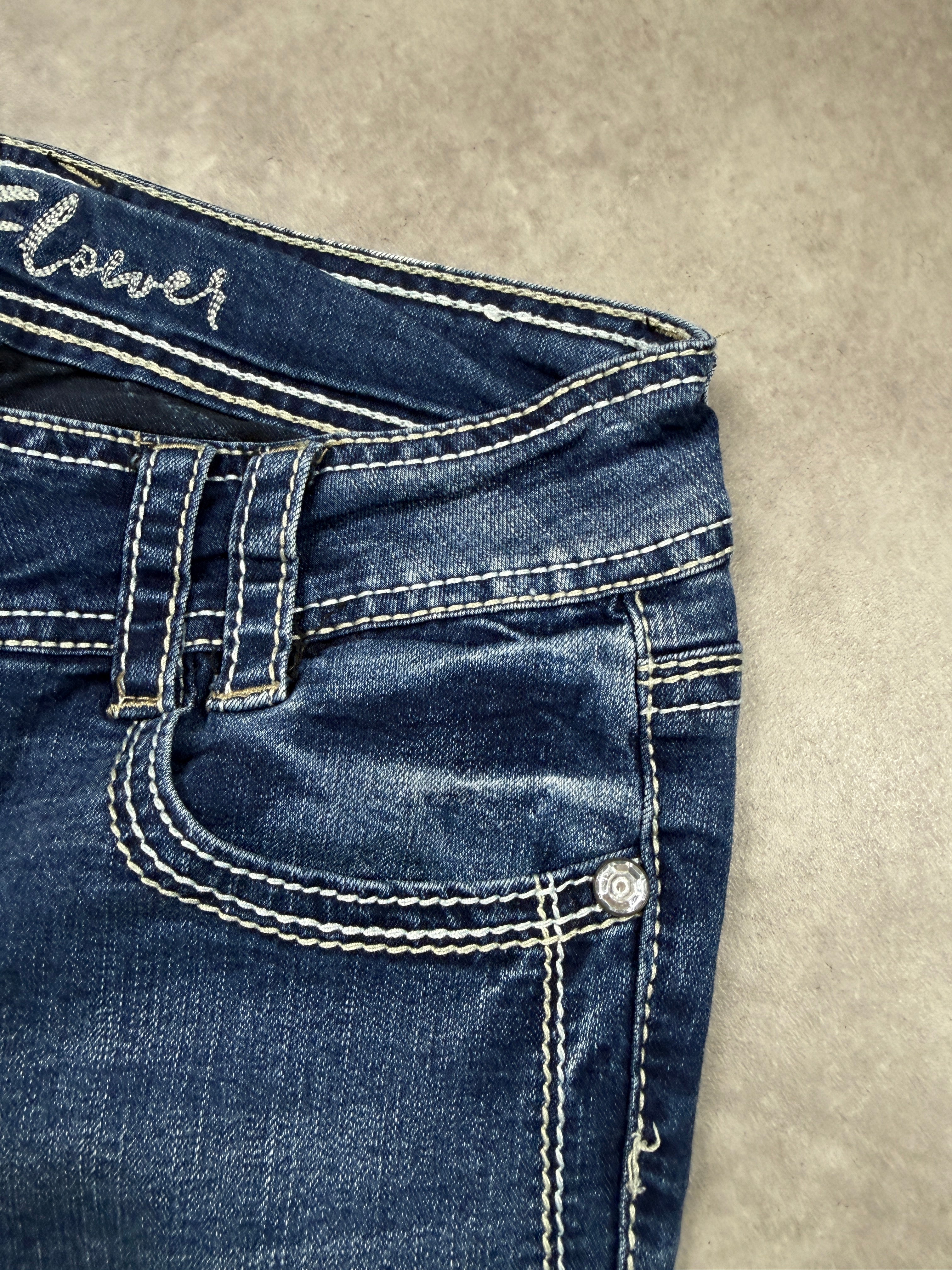 Wallflower Vintage Jeans Backprint Y2K Bootcut Fit 2000s S Damen